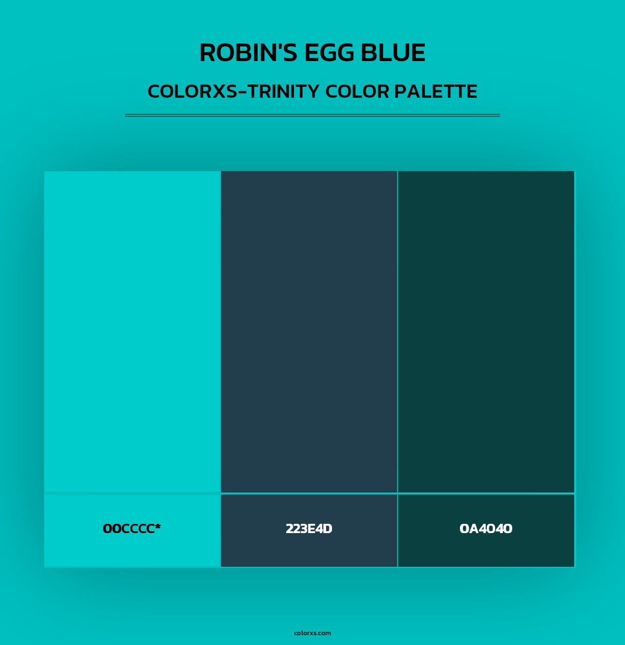 Robin's Egg Blue - Colorxs Trinity Palette