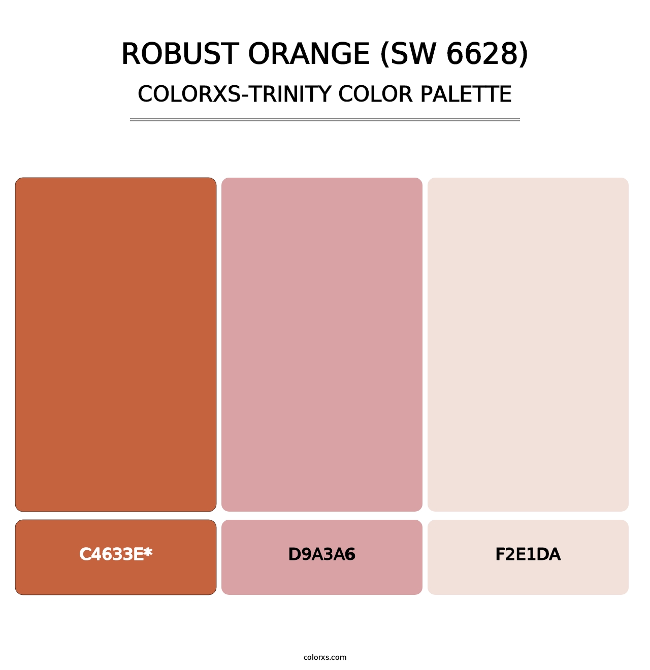 Robust Orange (SW 6628) - Colorxs Trinity Palette