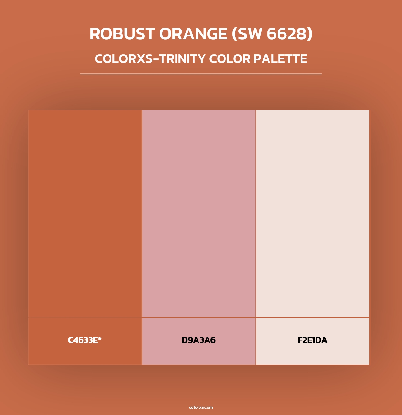 Robust Orange (SW 6628) - Colorxs Trinity Palette