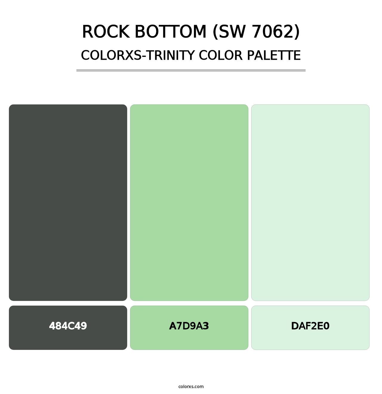 Rock Bottom (SW 7062) - Colorxs Trinity Palette