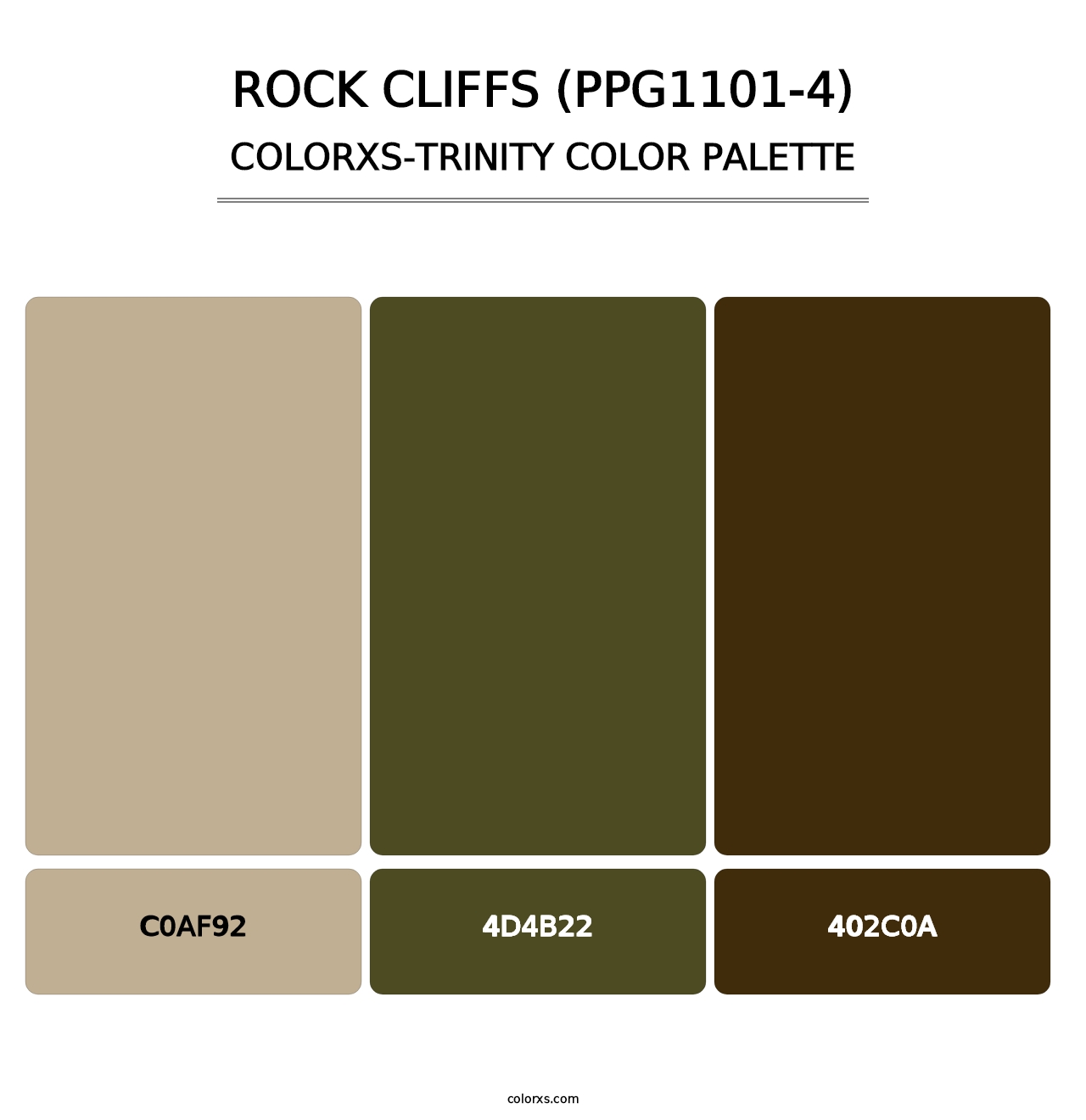Rock Cliffs (PPG1101-4) - Colorxs Trinity Palette