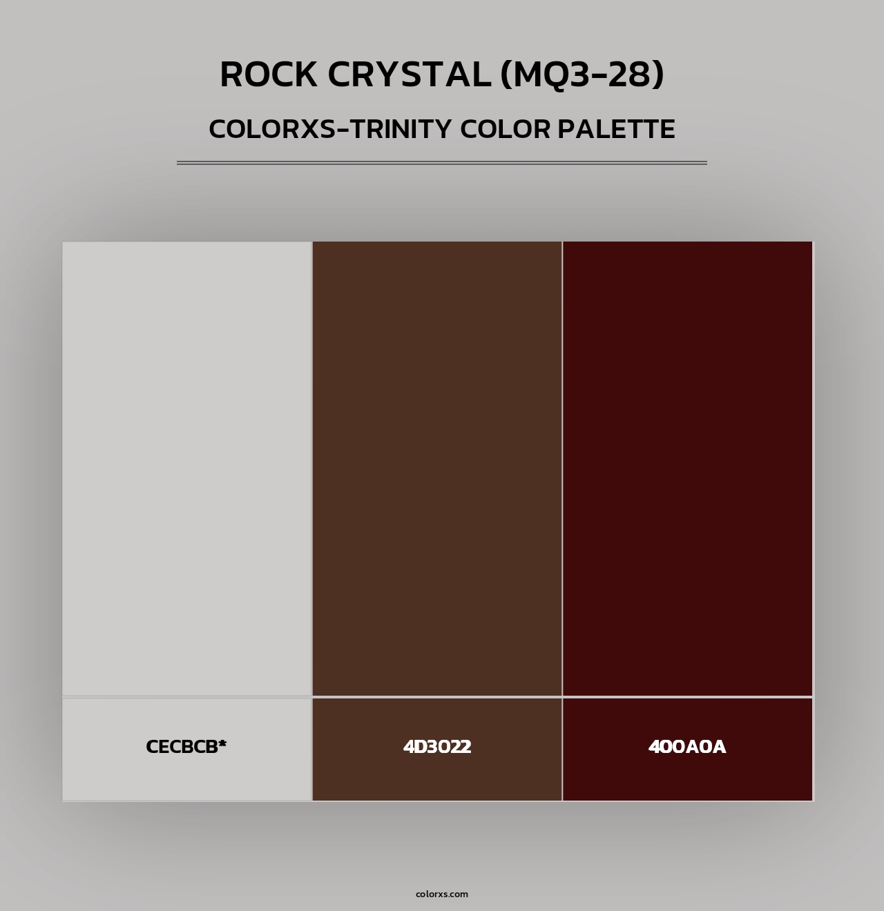 Rock Crystal (MQ3-28) - Colorxs Trinity Palette