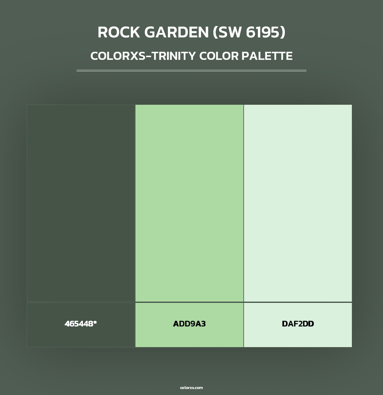 Rock Garden (SW 6195) - Colorxs Trinity Palette