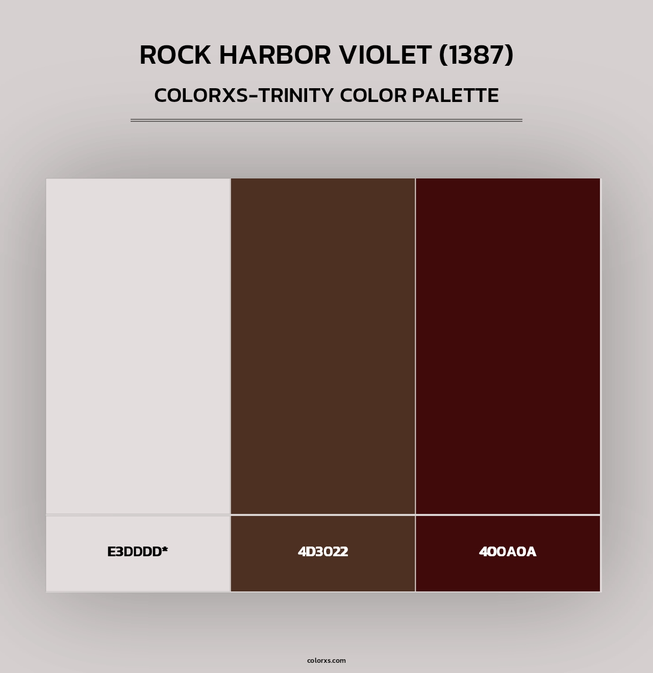 Rock Harbor Violet (1387) - Colorxs Trinity Palette