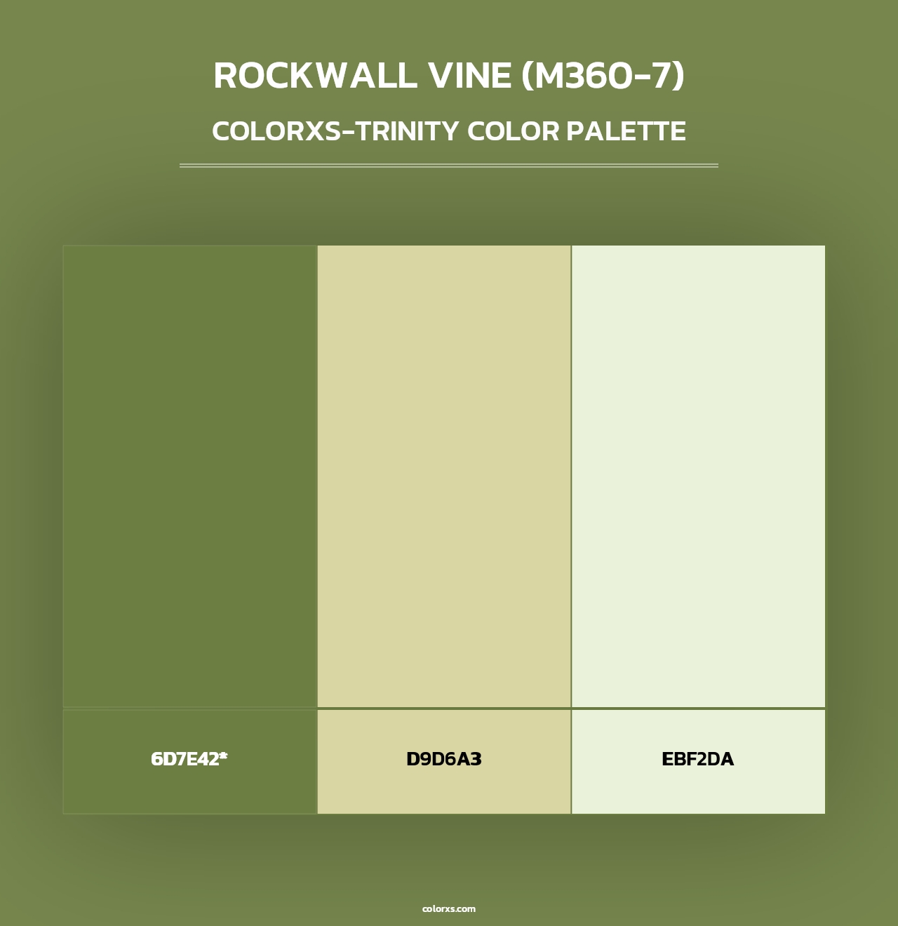 Rockwall Vine (M360-7) - Colorxs Trinity Palette