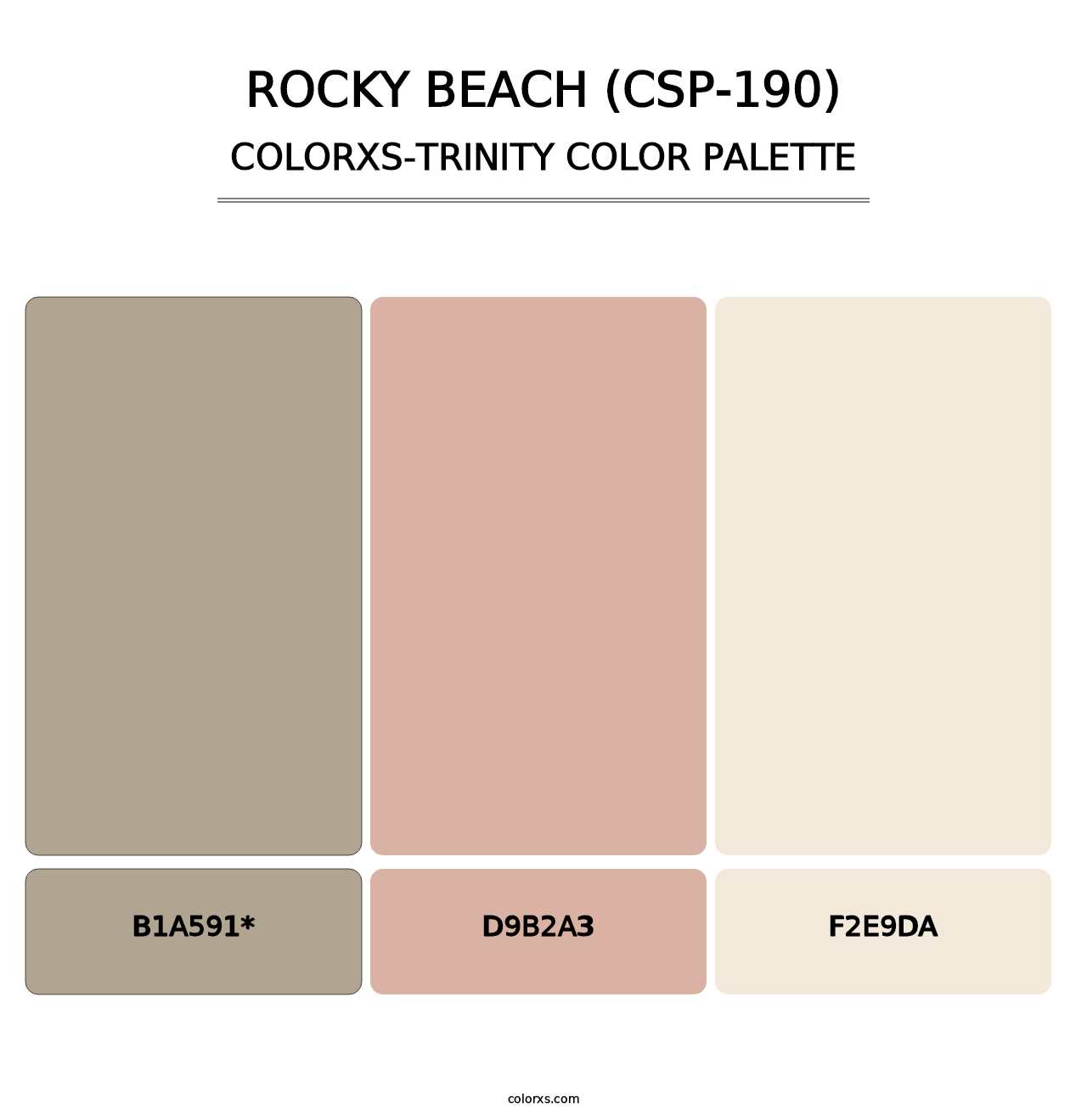 Rocky Beach (CSP-190) - Colorxs Trinity Palette
