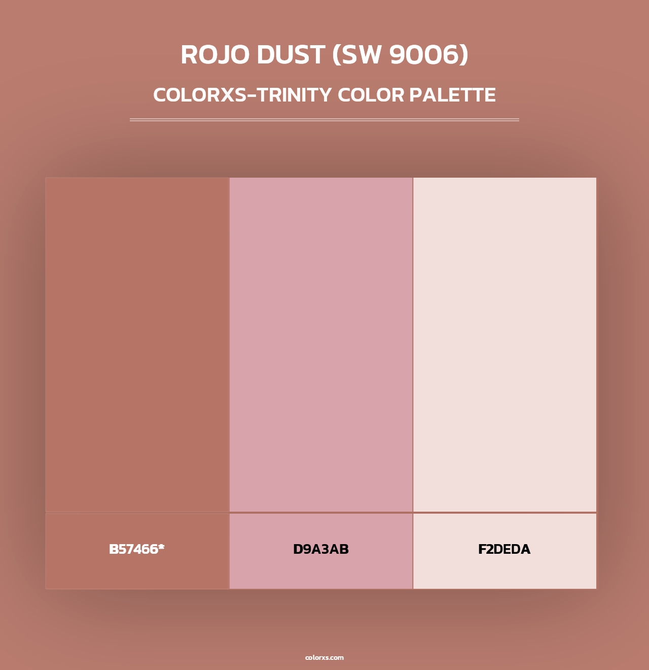 Rojo Dust (SW 9006) - Colorxs Trinity Palette
