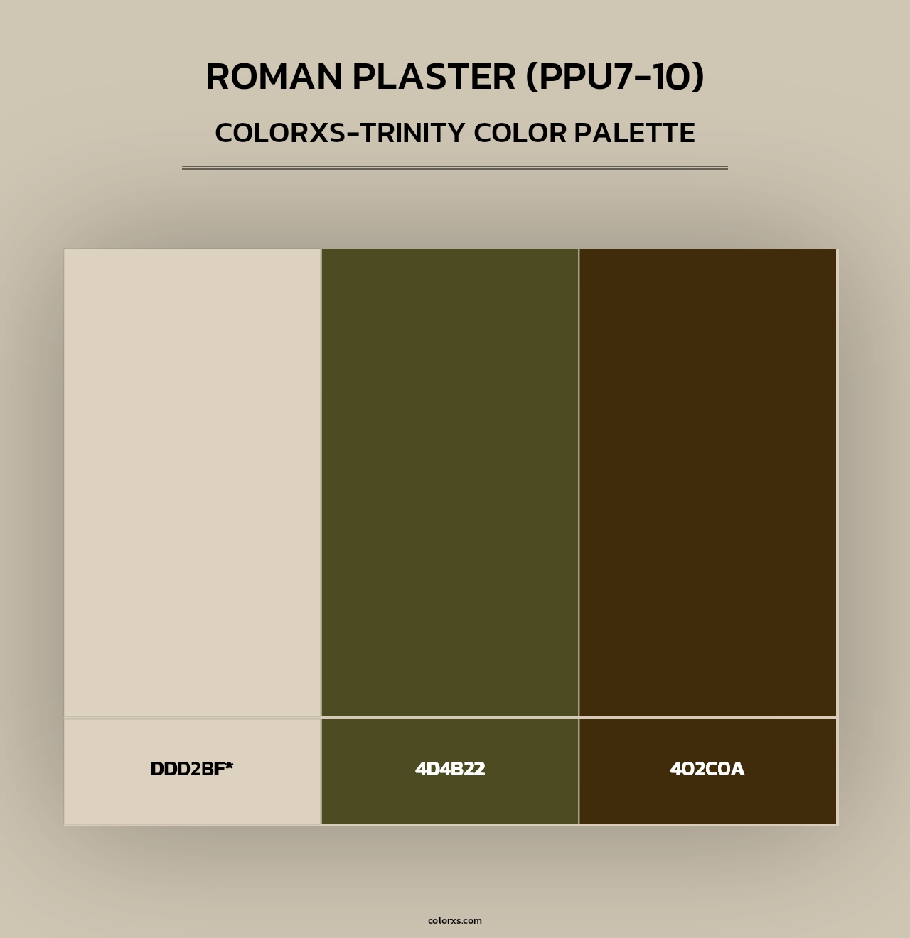 Roman Plaster (PPU7-10) - Colorxs Trinity Palette