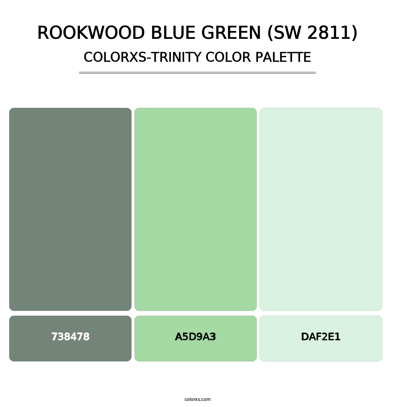Rookwood Blue Green (SW 2811) - Colorxs Trinity Palette