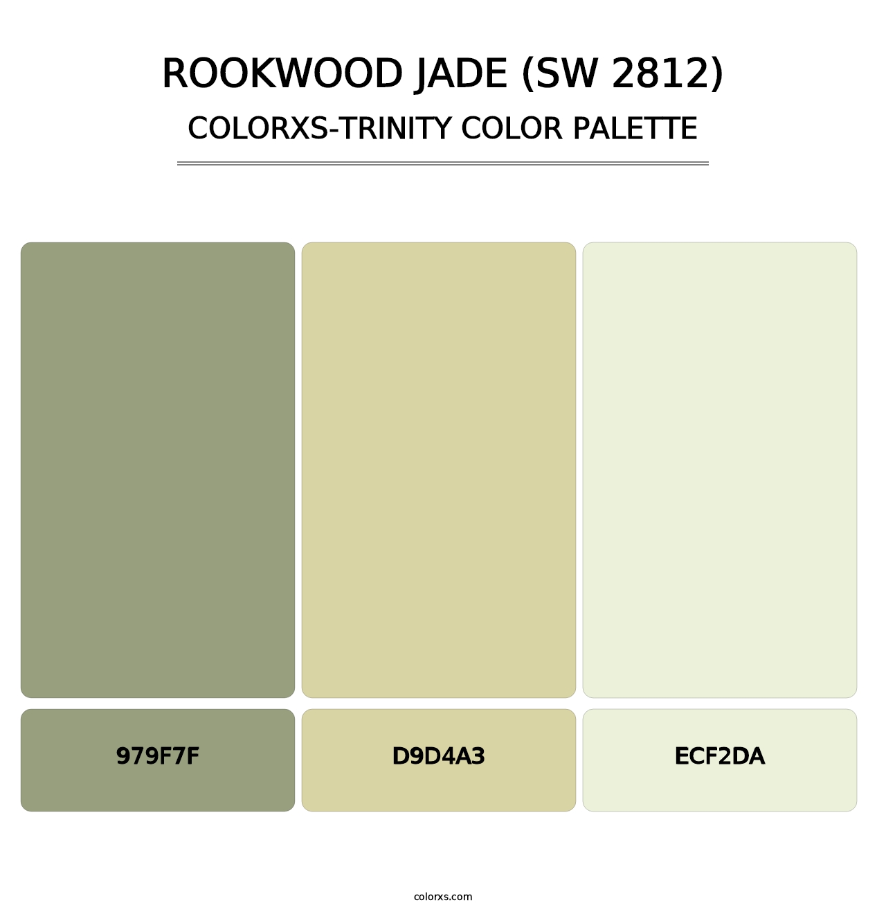 Rookwood Jade (SW 2812) - Colorxs Trinity Palette