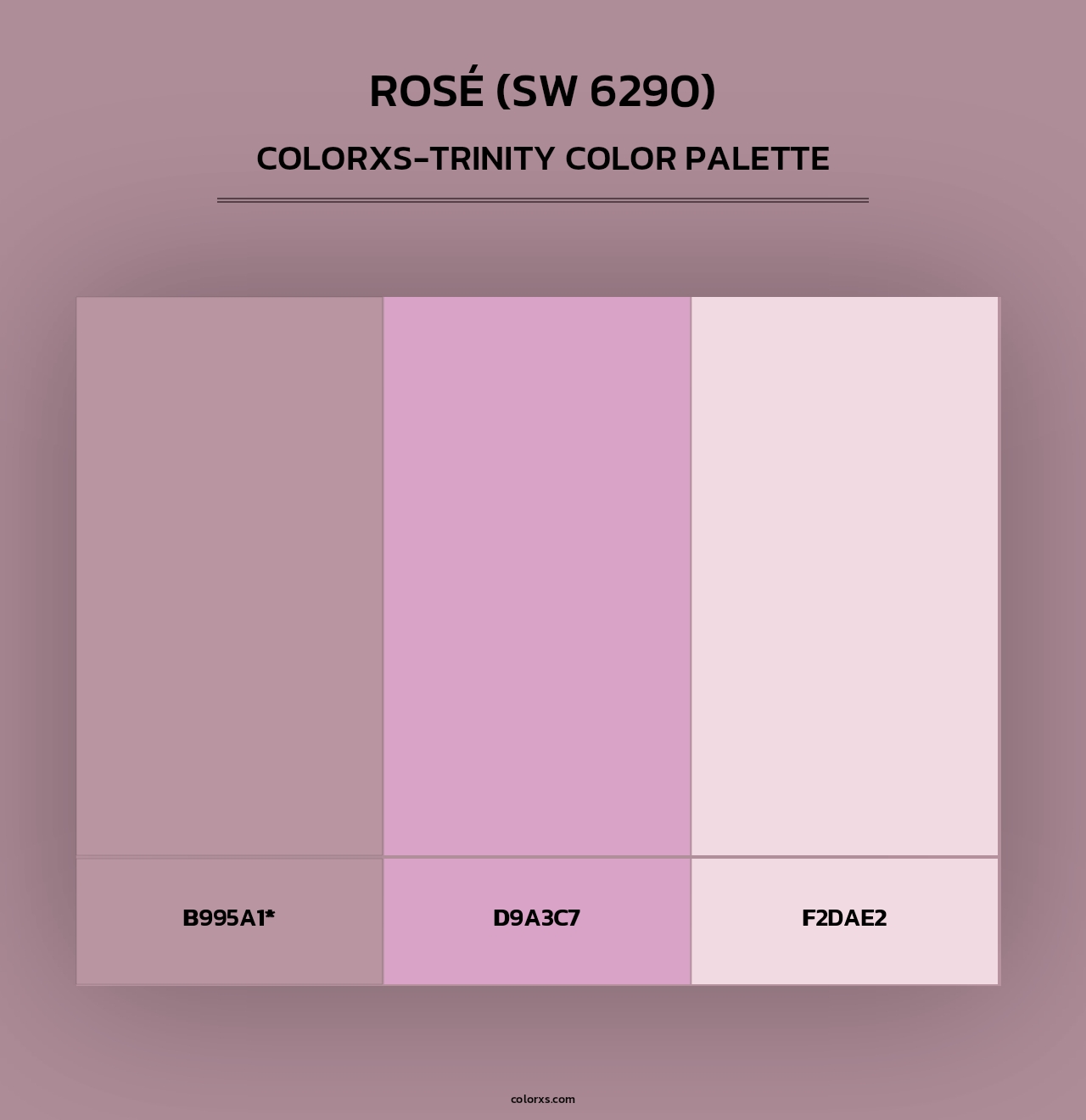 Rosé (SW 6290) - Colorxs Trinity Palette