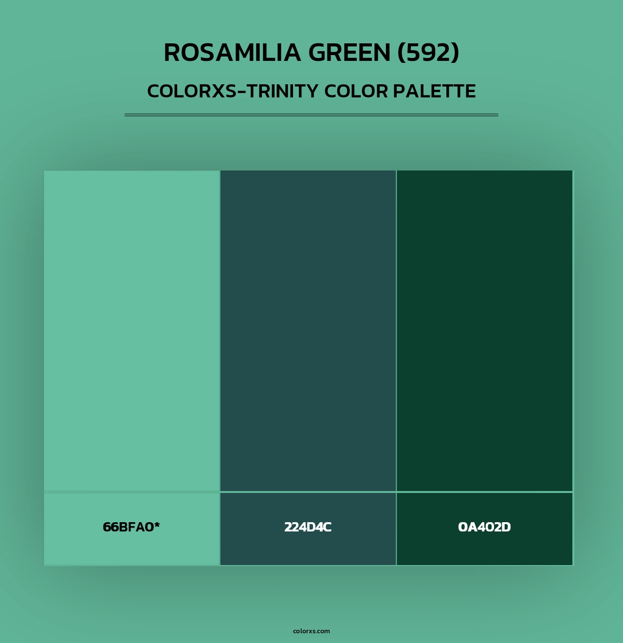 Rosamilia Green (592) - Colorxs Trinity Palette