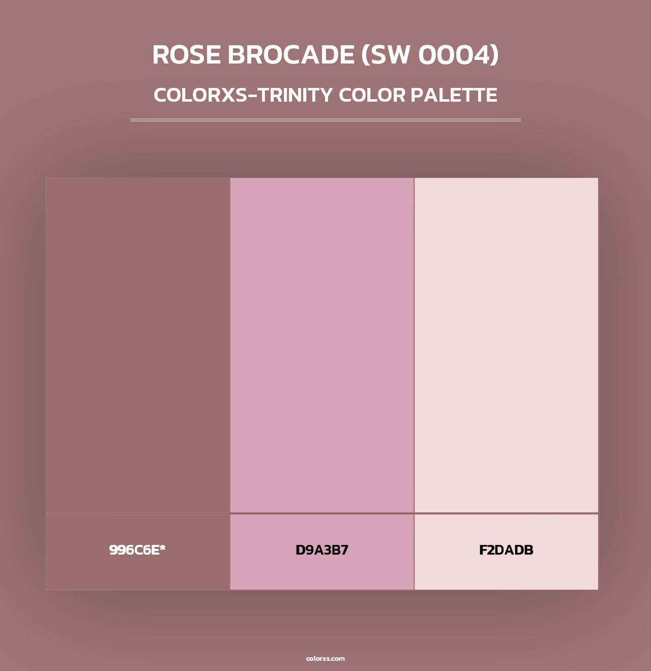 Rose Brocade (SW 0004) - Colorxs Trinity Palette
