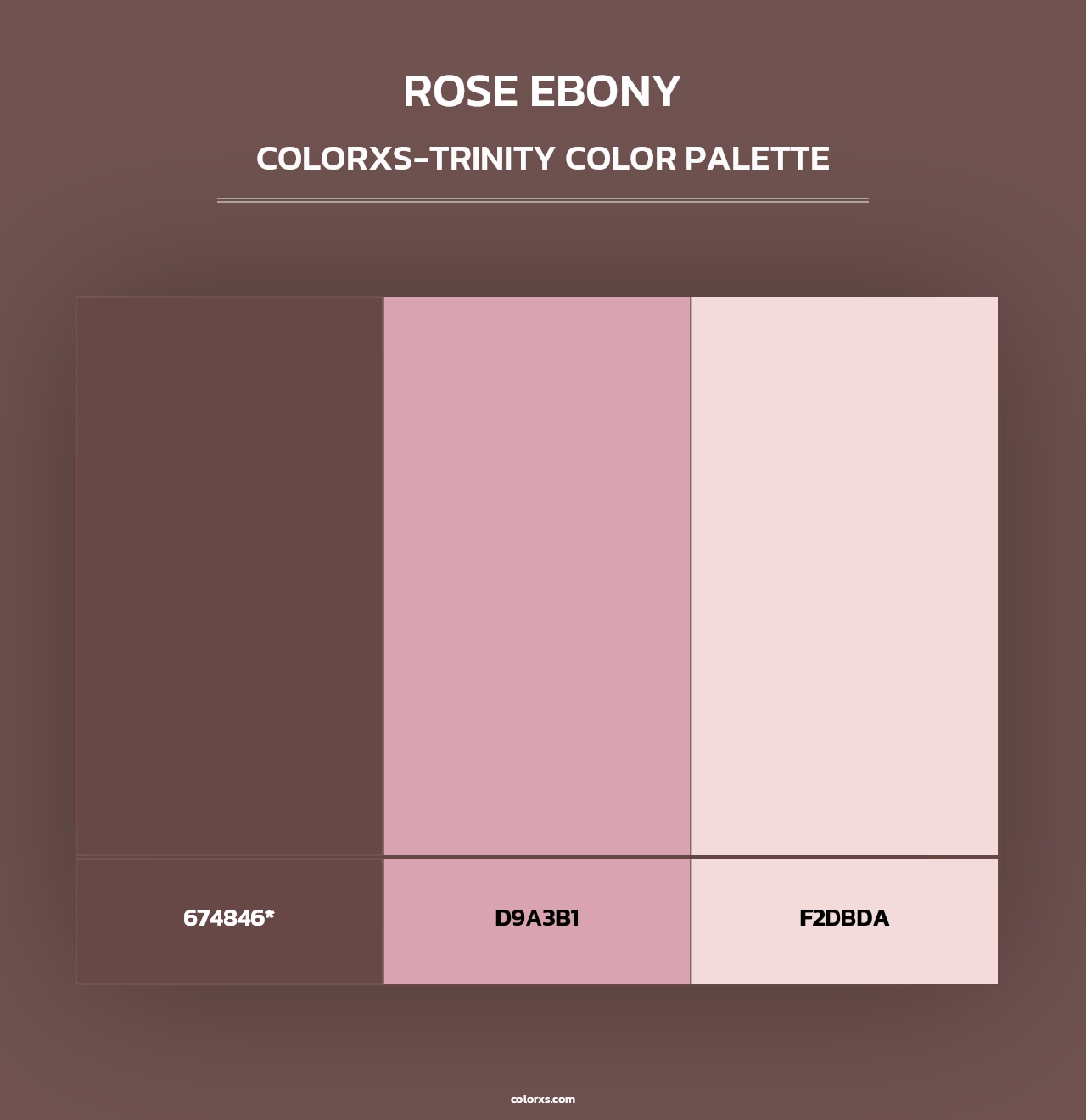 Rose Ebony - Colorxs Trinity Palette