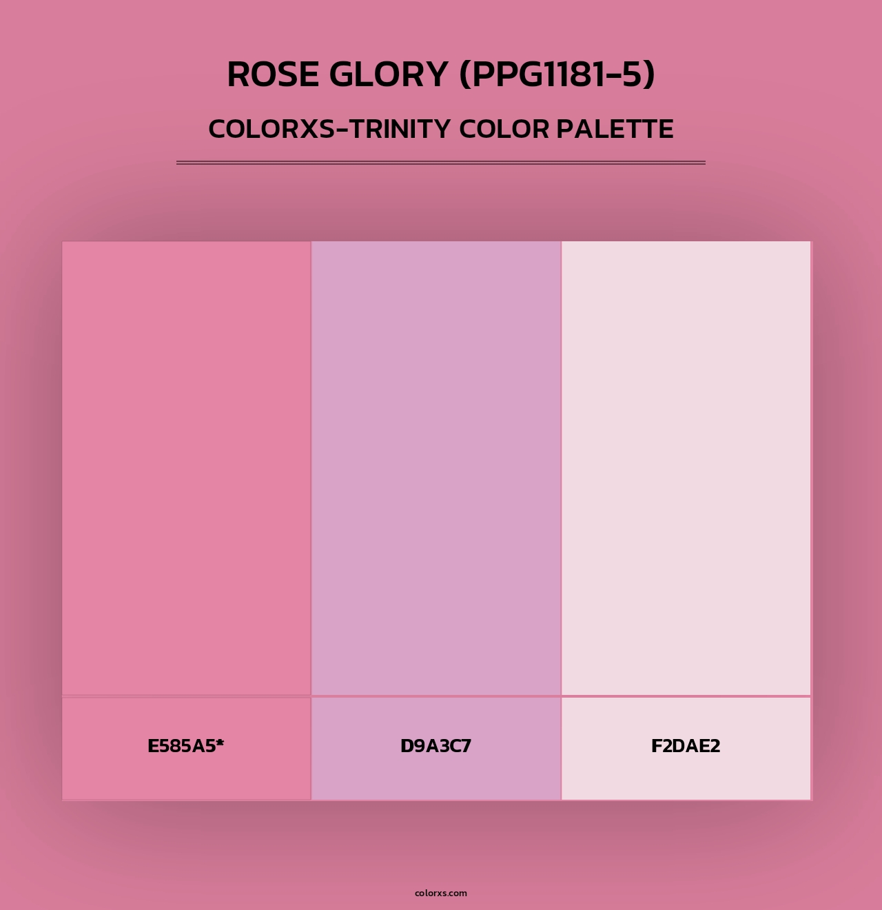 Rose Glory (PPG1181-5) - Colorxs Trinity Palette