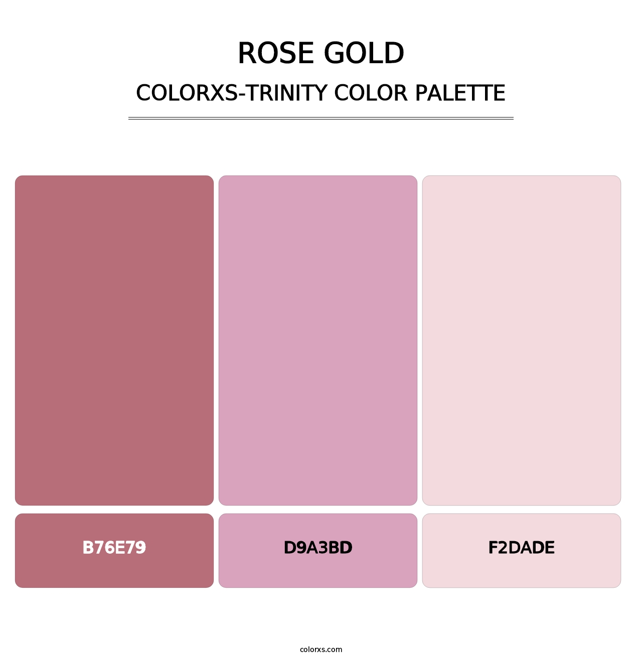 Rose Gold - Colorxs Trinity Palette