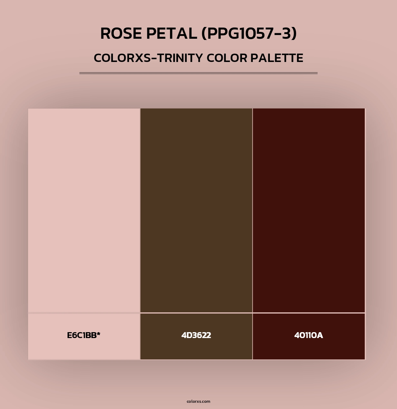 Rose Petal (PPG1057-3) - Colorxs Trinity Palette