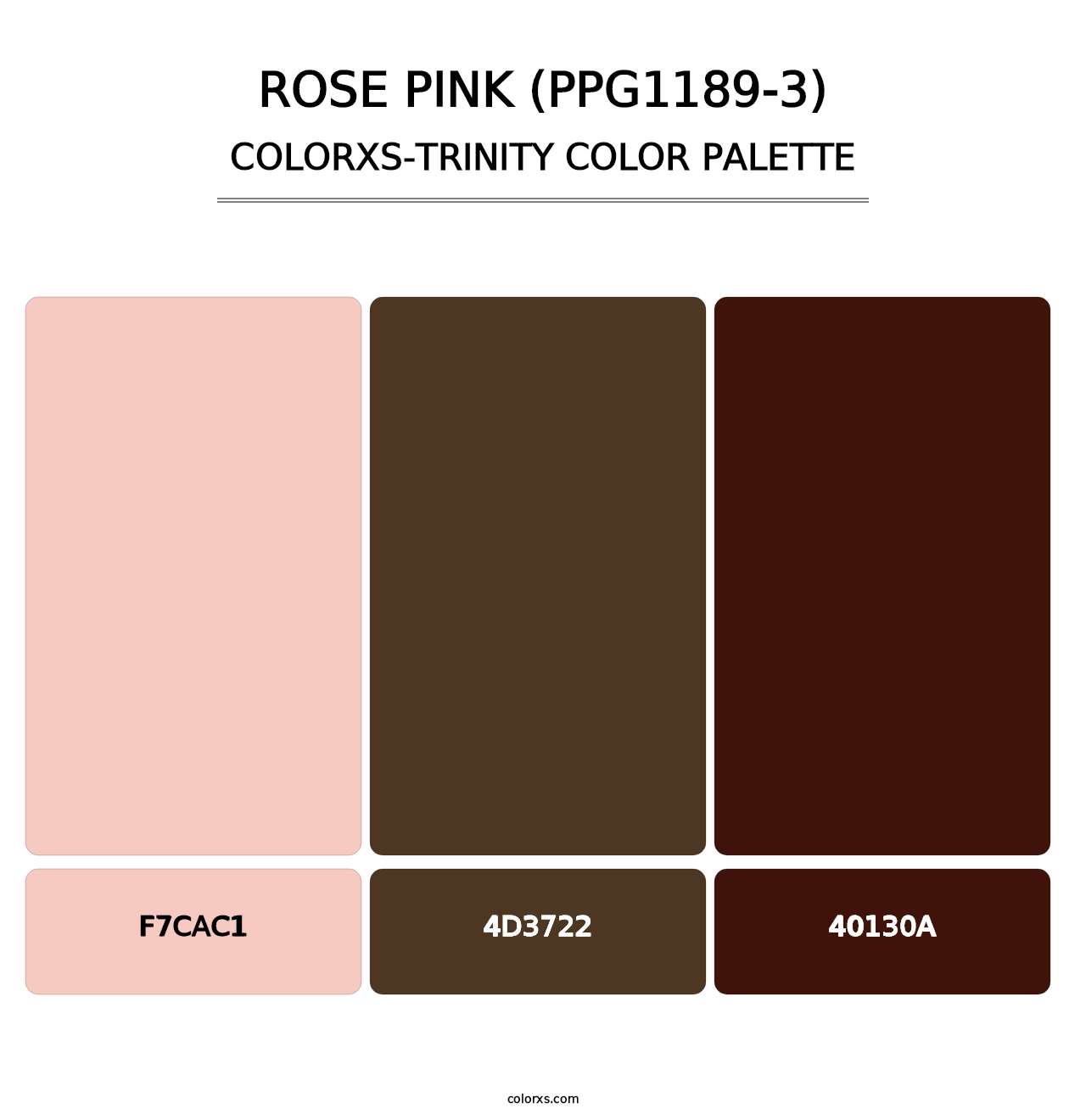 Rose Pink (PPG1189-3) - Colorxs Trinity Palette