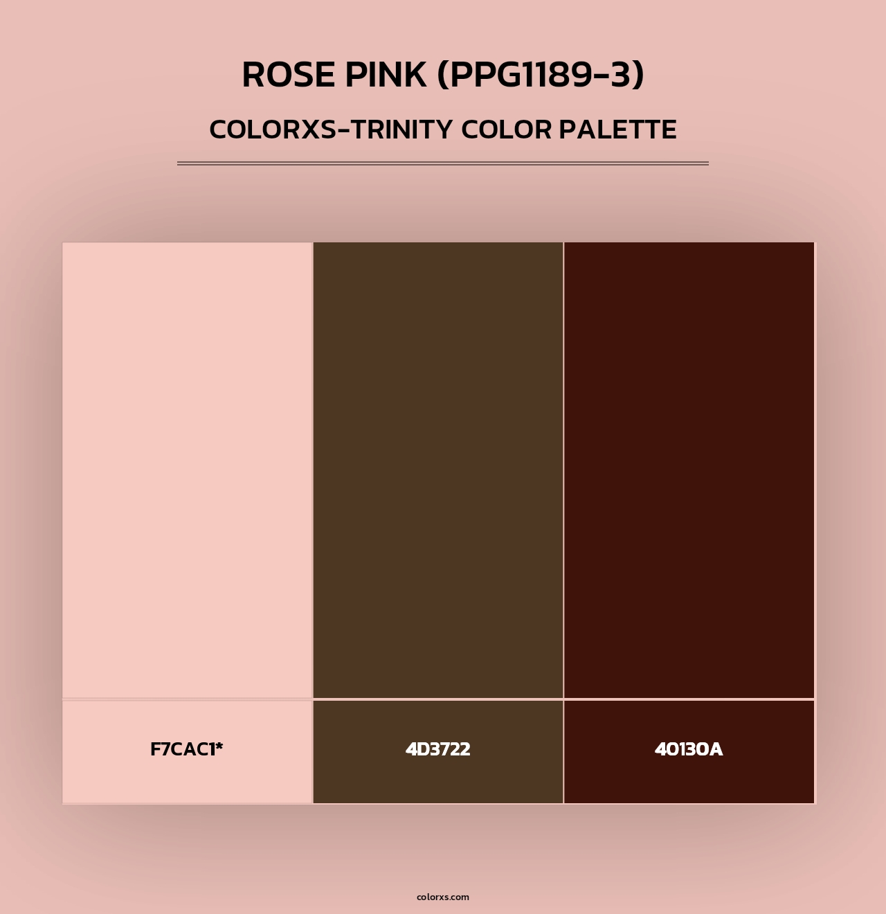 Rose Pink (PPG1189-3) - Colorxs Trinity Palette