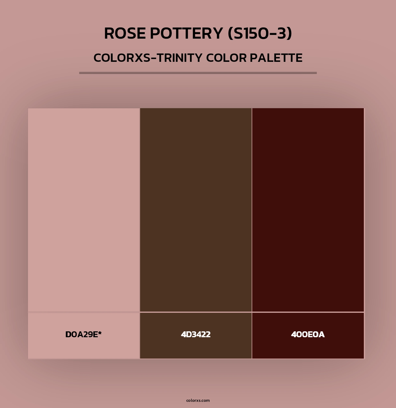 Rose Pottery (S150-3) - Colorxs Trinity Palette