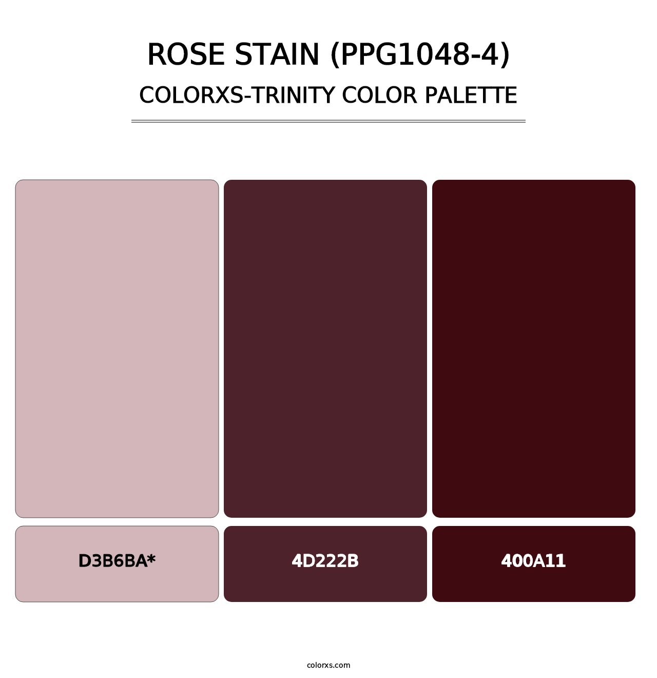 Rose Stain (PPG1048-4) - Colorxs Trinity Palette