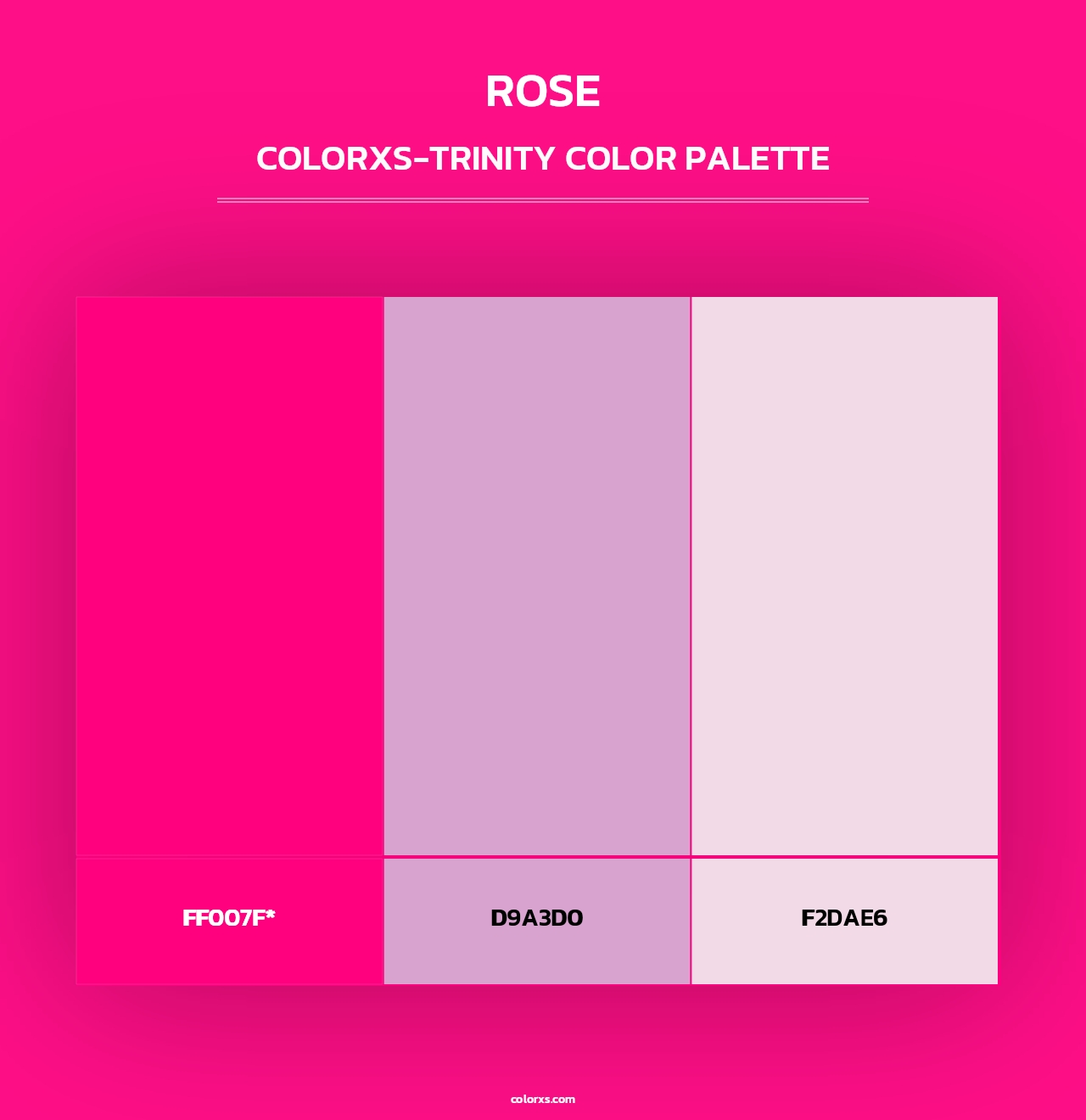 Rose - Colorxs Trinity Palette