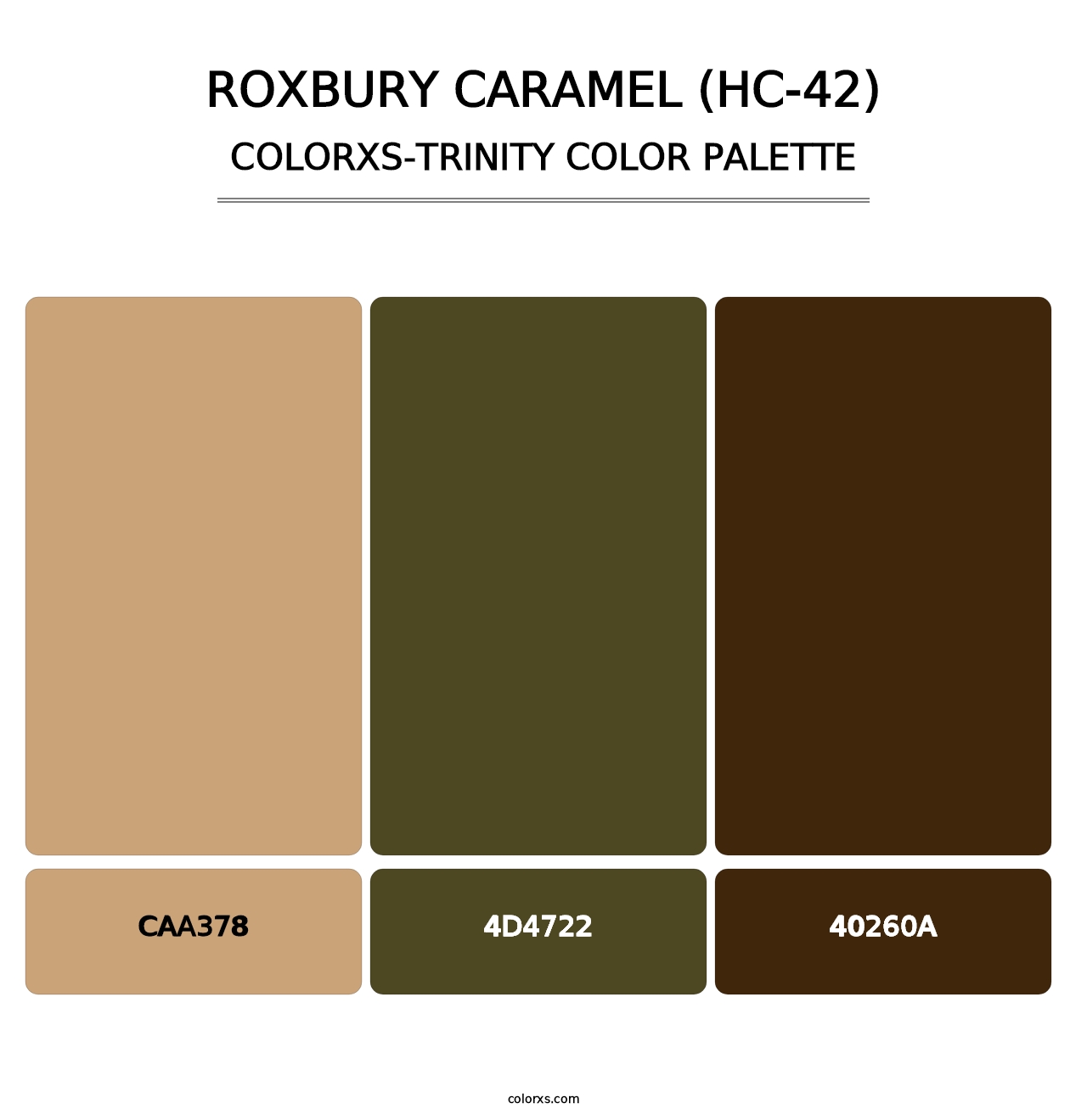 Roxbury Caramel (HC-42) - Colorxs Trinity Palette