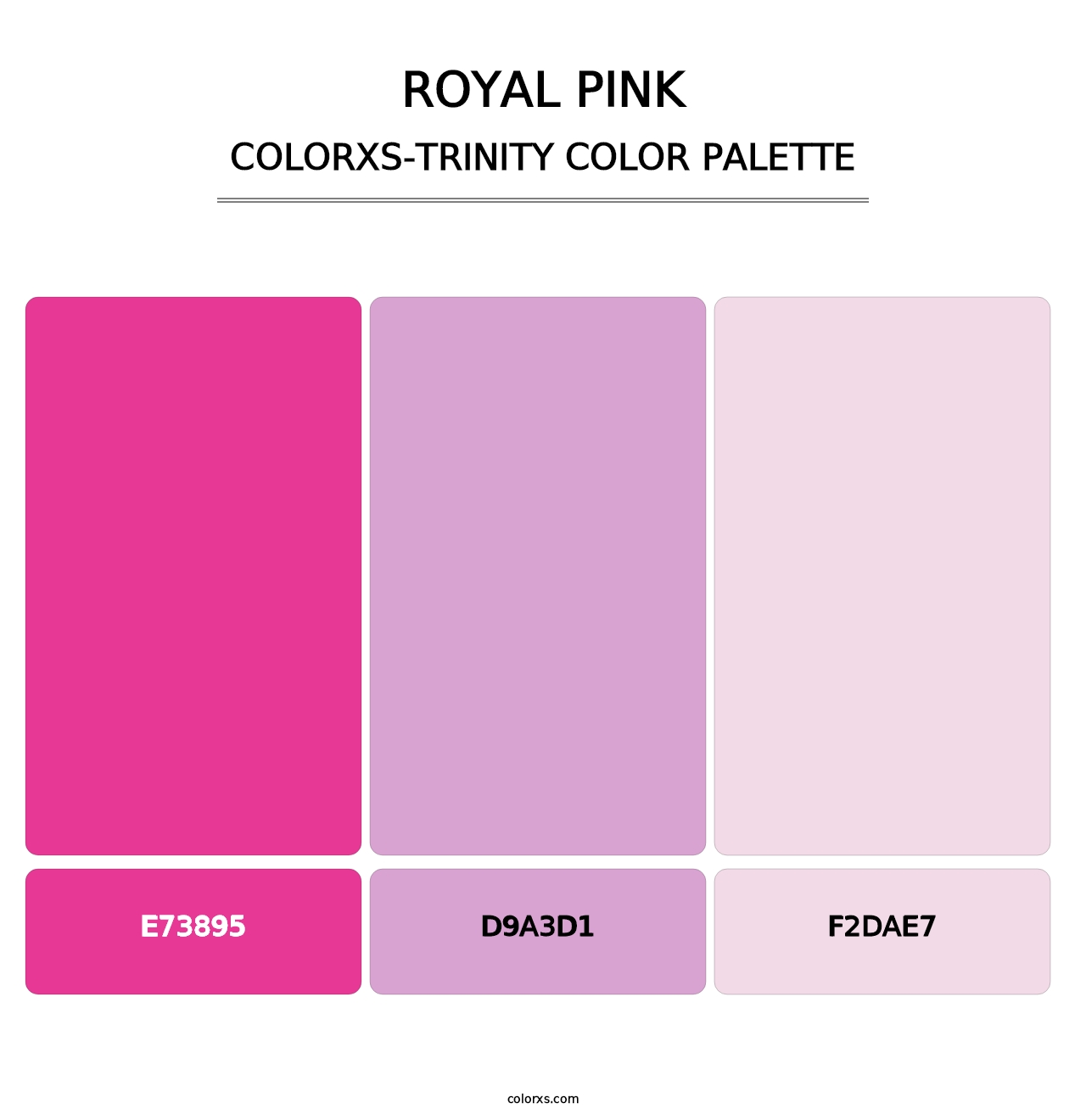 Royal Pink - Colorxs Trinity Palette