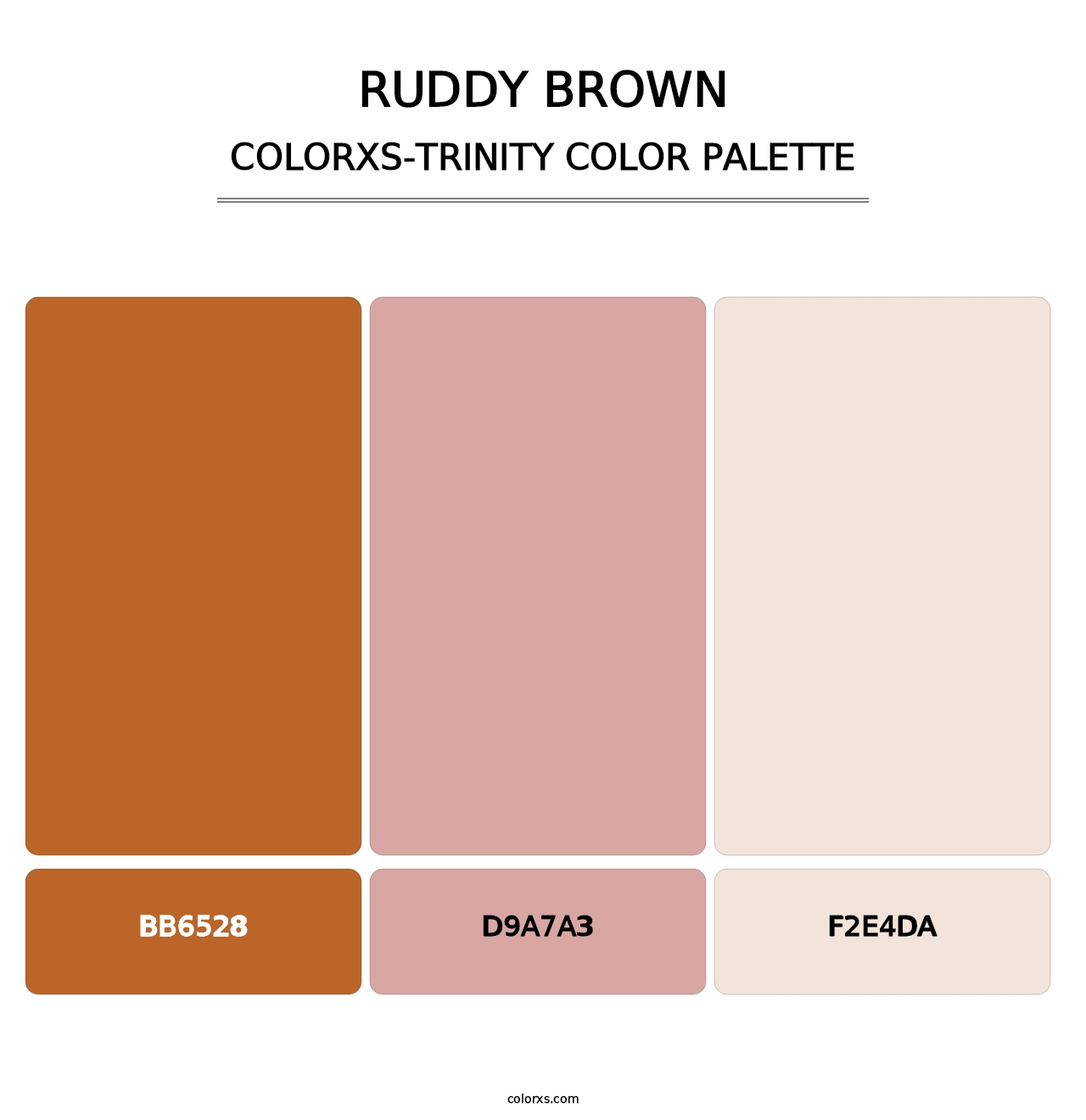 Ruddy Brown - Colorxs Trinity Palette