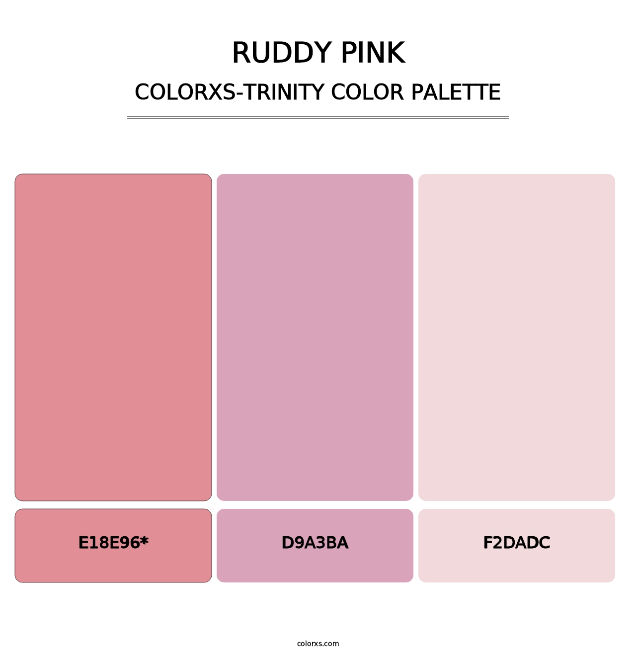 Ruddy Pink - Colorxs Trinity Palette