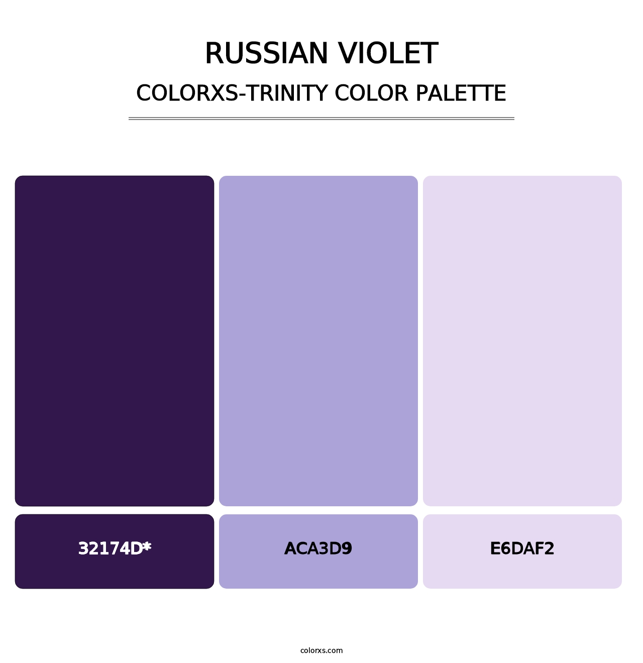Russian Violet - Colorxs Trinity Palette