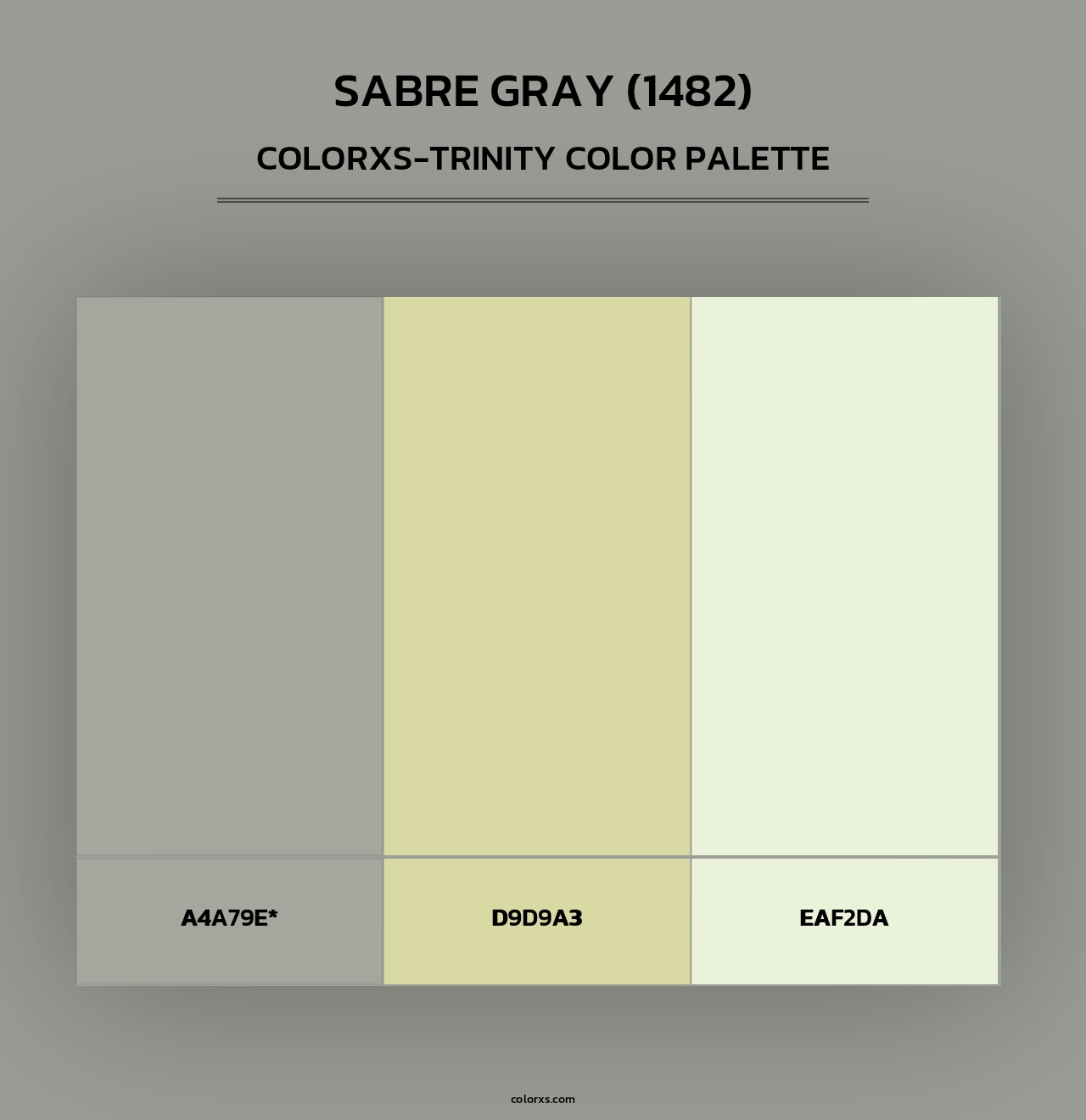 Sabre Gray (1482) - Colorxs Trinity Palette