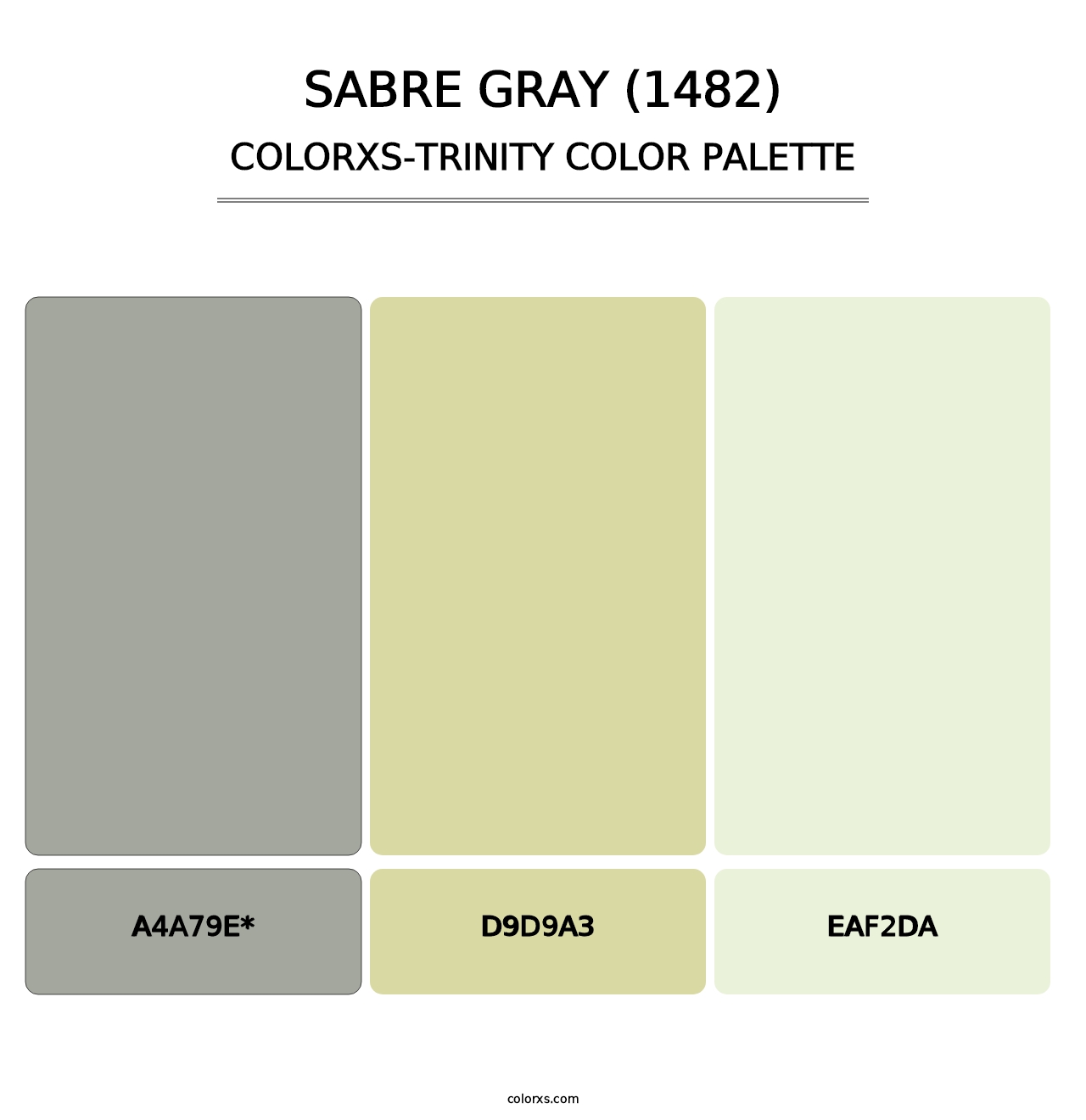 Sabre Gray (1482) - Colorxs Trinity Palette