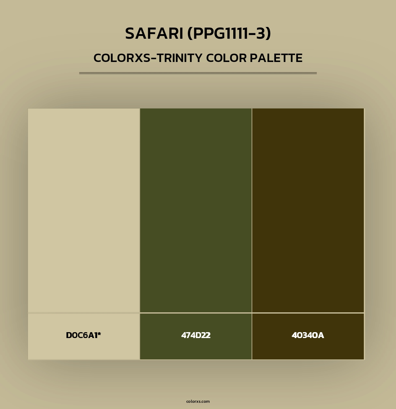 Safari (PPG1111-3) - Colorxs Trinity Palette