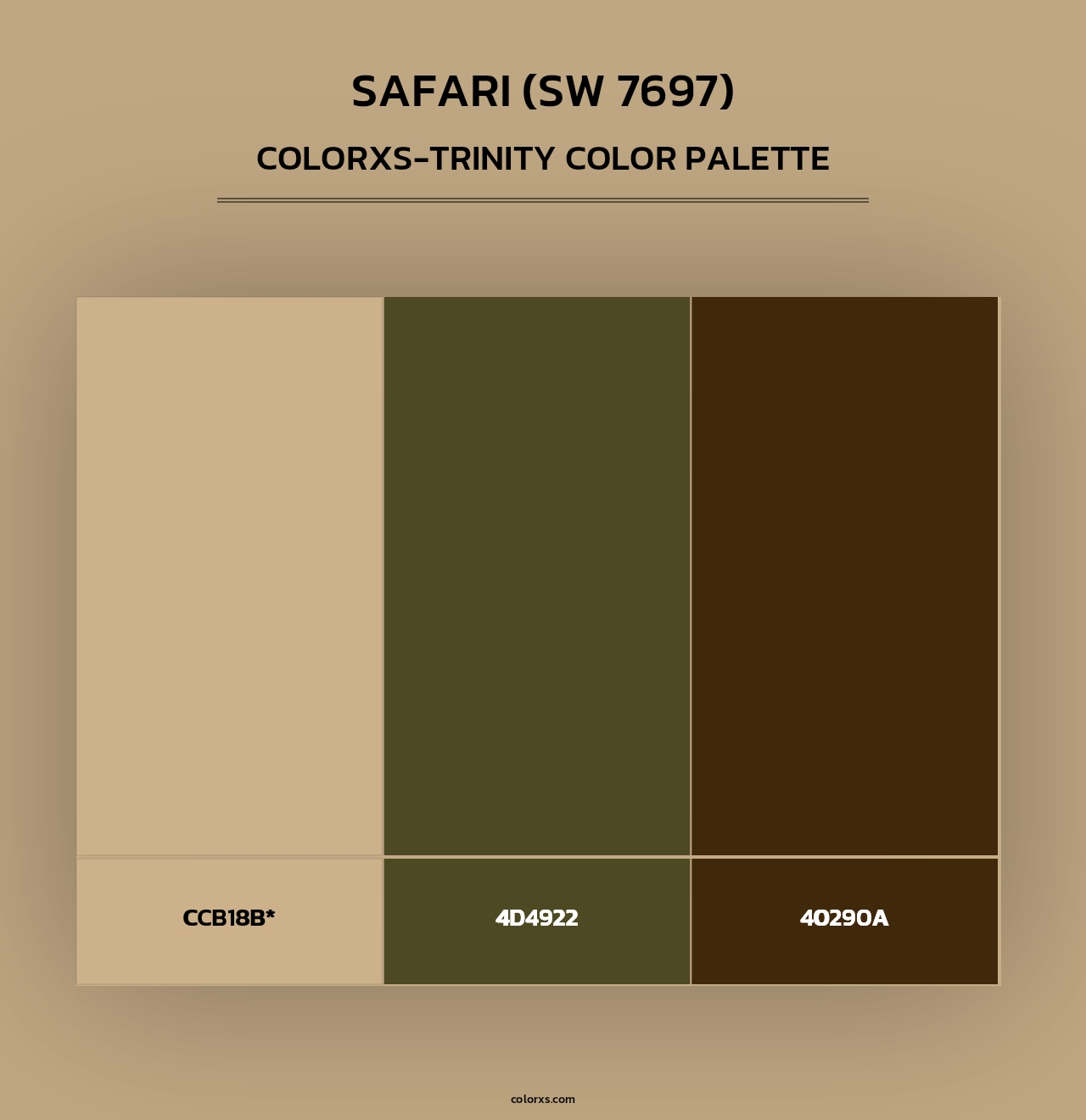 Safari (SW 7697) - Colorxs Trinity Palette