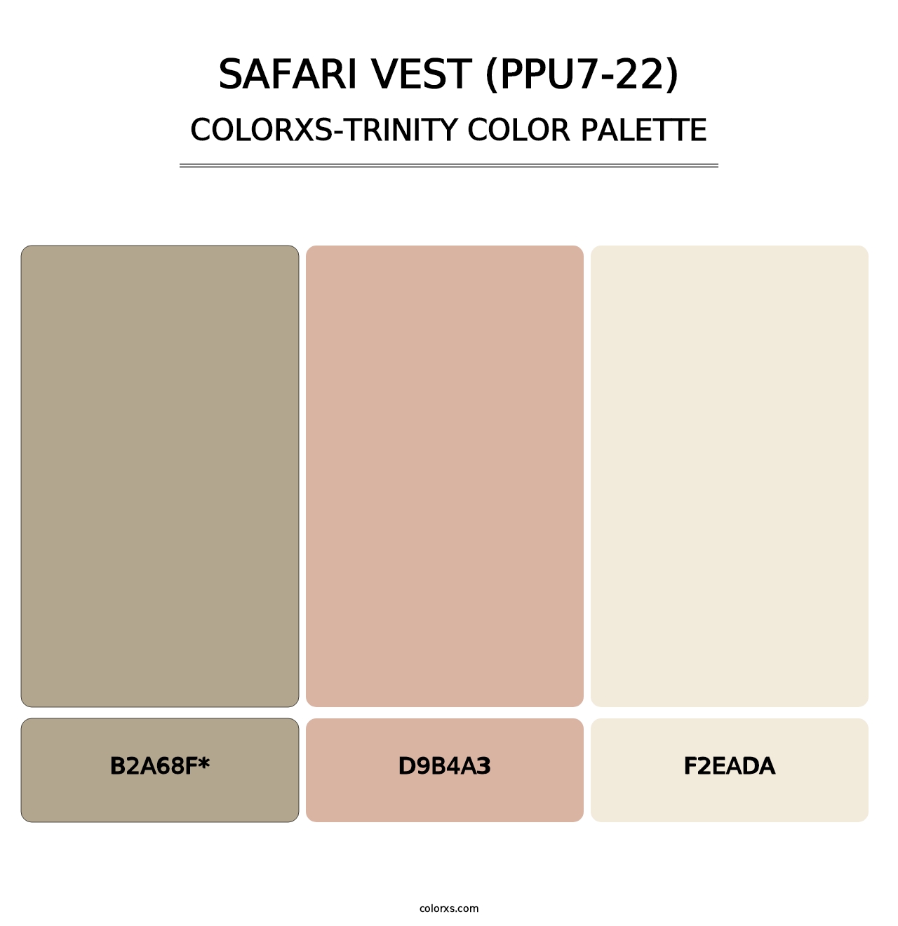 Safari Vest (PPU7-22) - Colorxs Trinity Palette