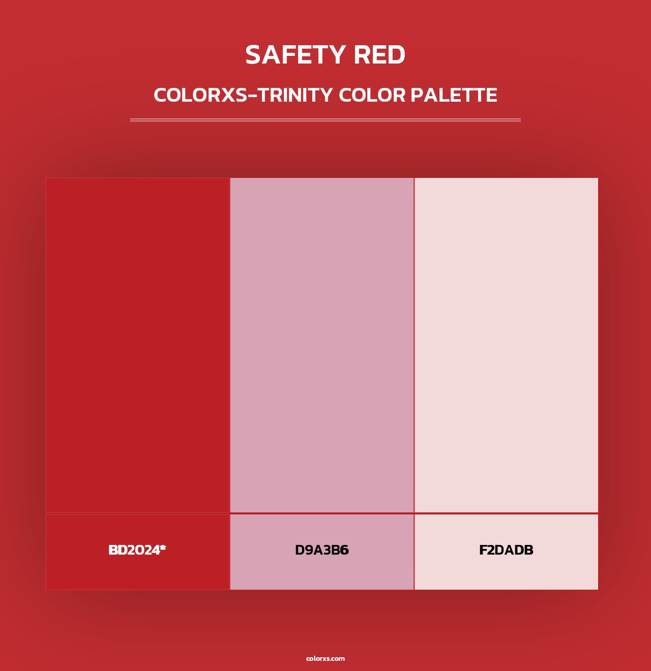Safety Red - Colorxs Trinity Palette