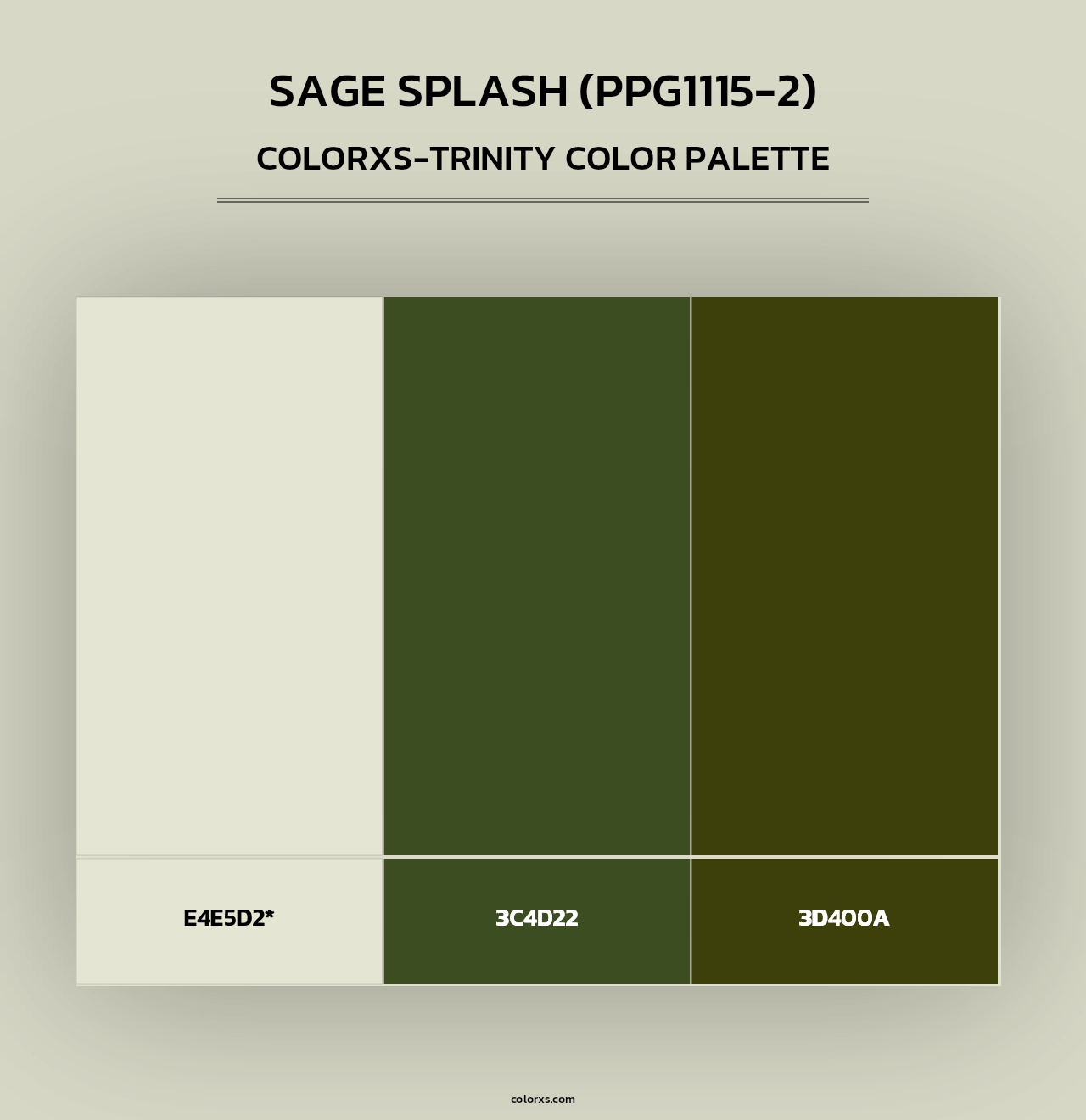 Sage Splash (PPG1115-2) - Colorxs Trinity Palette