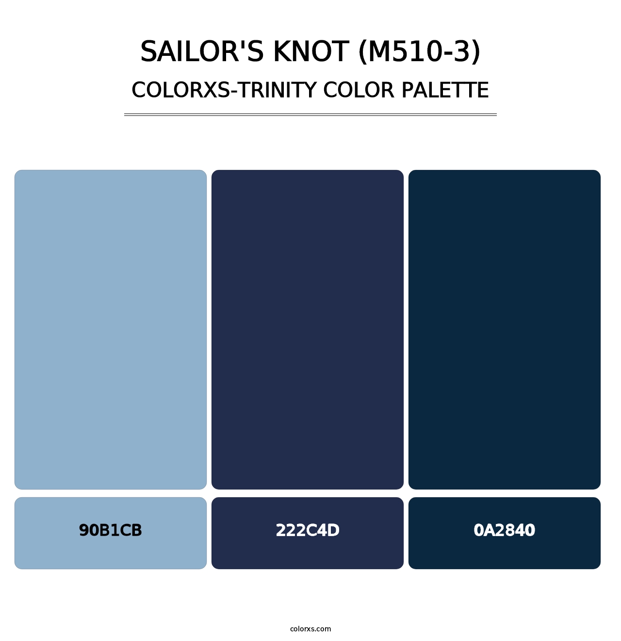 Sailor'S Knot (M510-3) - Colorxs Trinity Palette
