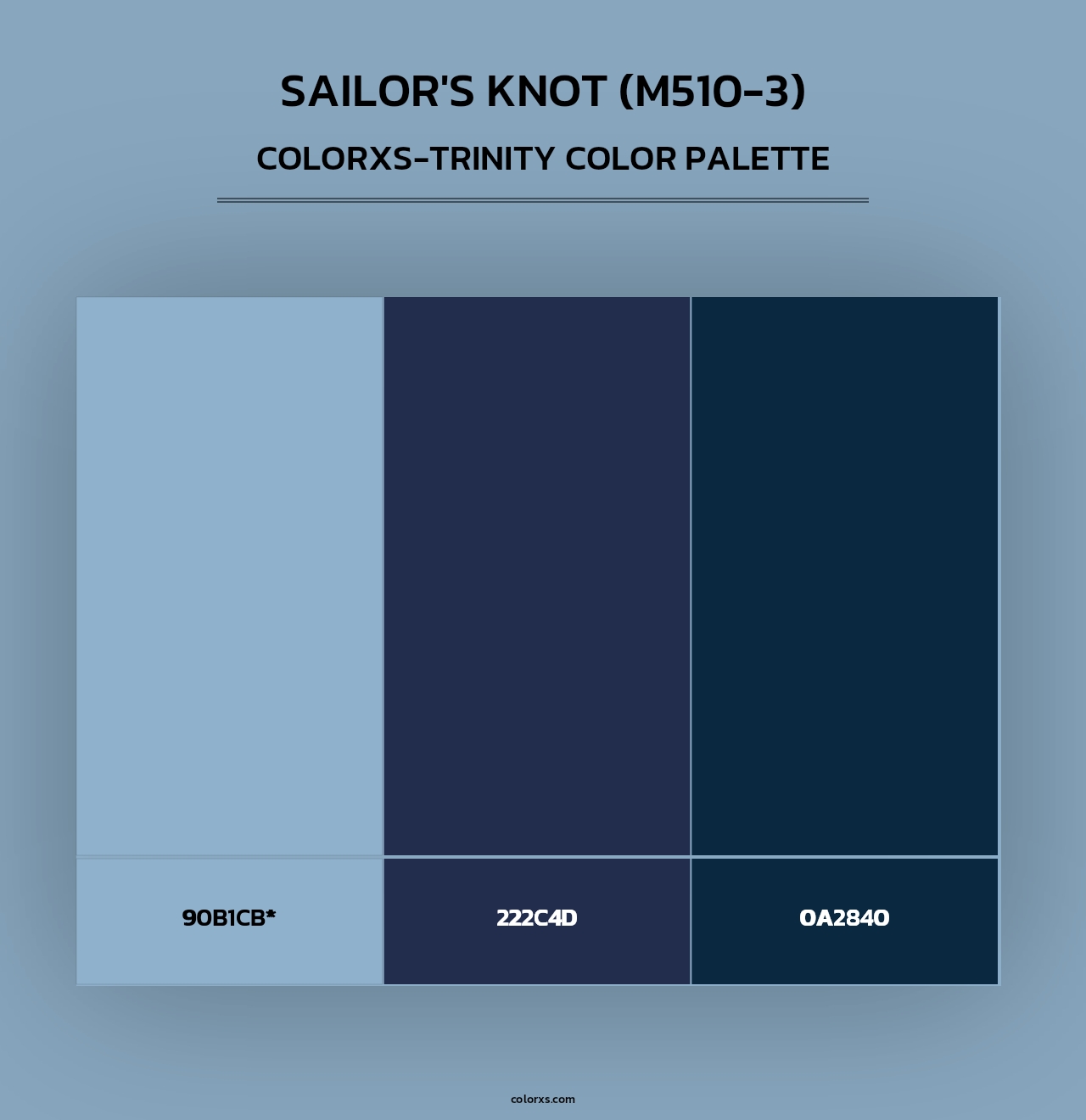 Sailor'S Knot (M510-3) - Colorxs Trinity Palette