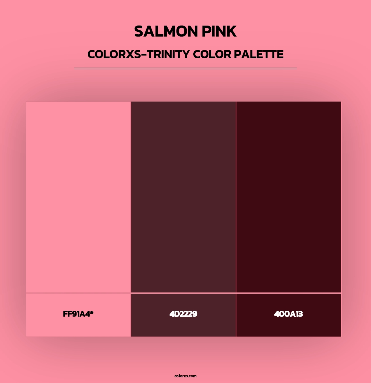 Salmon Pink - Colorxs Trinity Palette