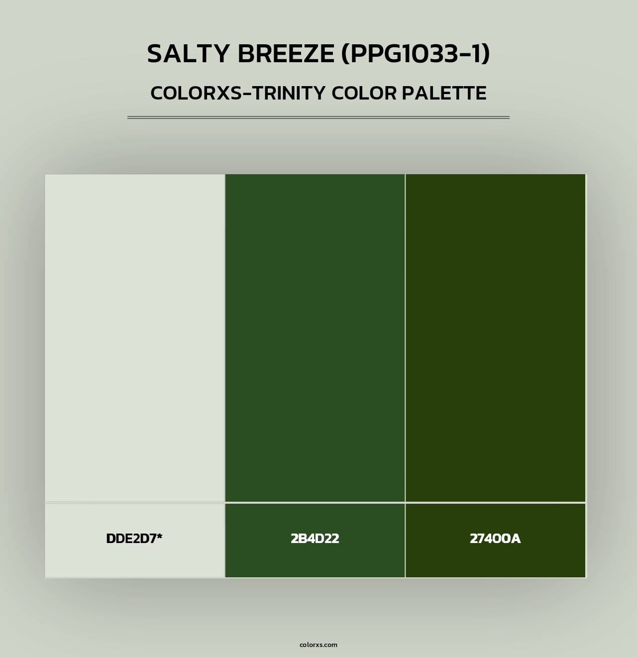 Salty Breeze (PPG1033-1) - Colorxs Trinity Palette