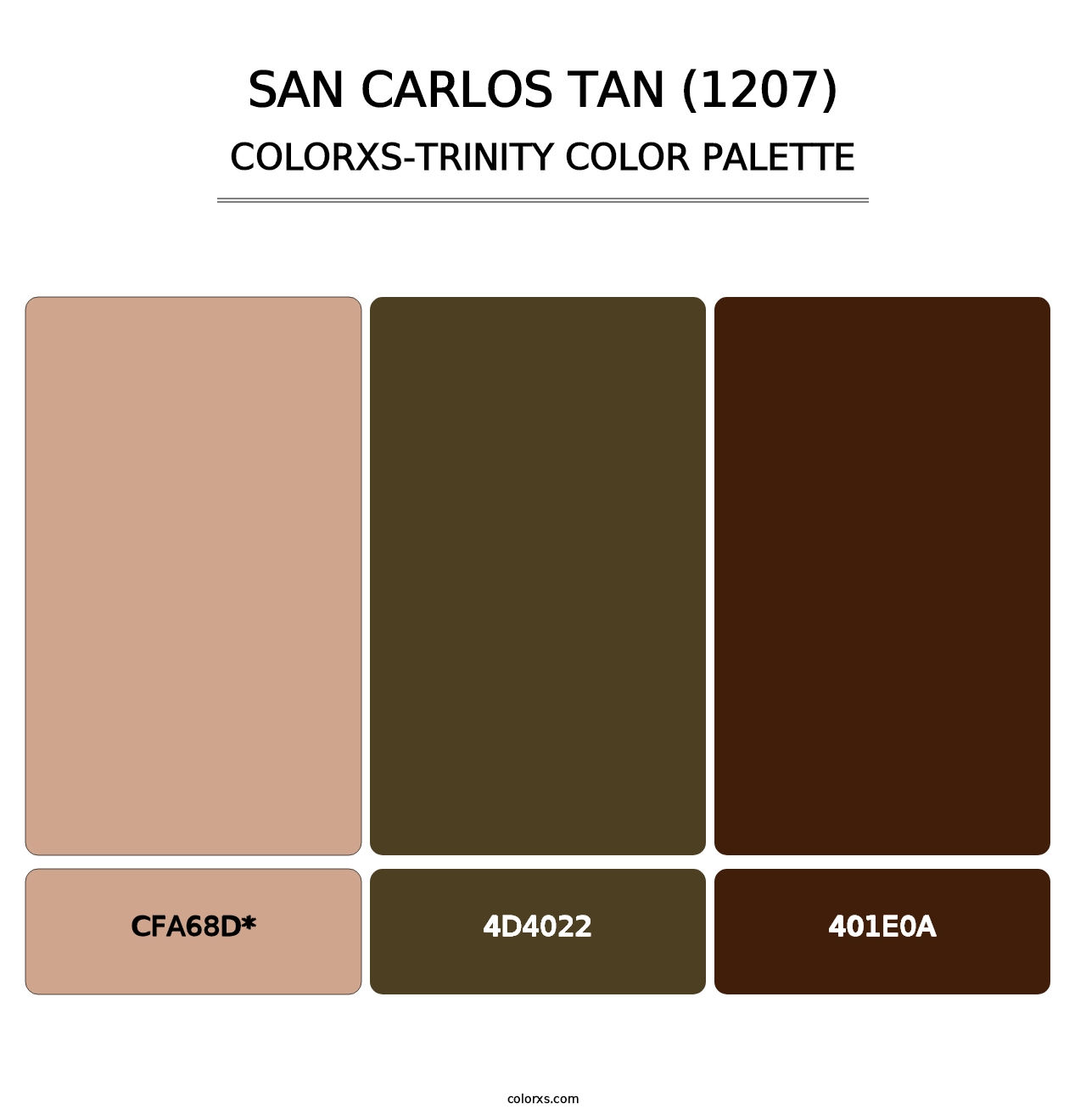 San Carlos Tan (1207) - Colorxs Trinity Palette