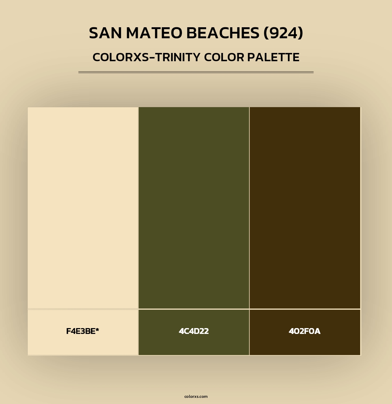 San Mateo Beaches (924) - Colorxs Trinity Palette