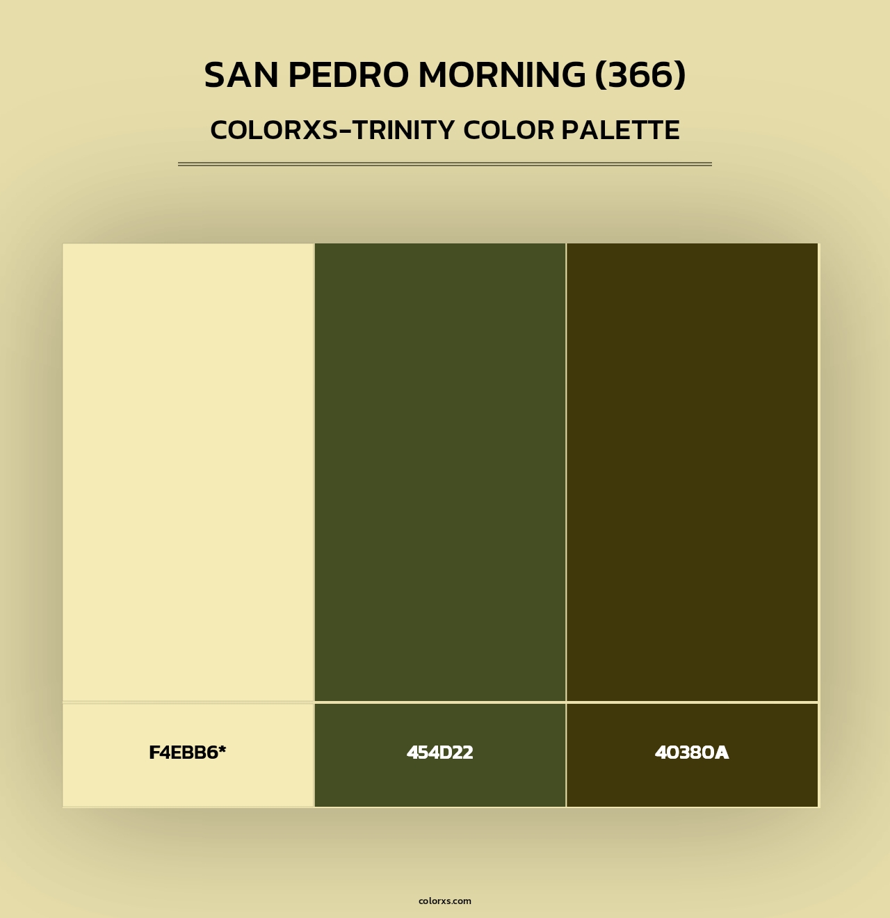 San Pedro Morning (366) - Colorxs Trinity Palette
