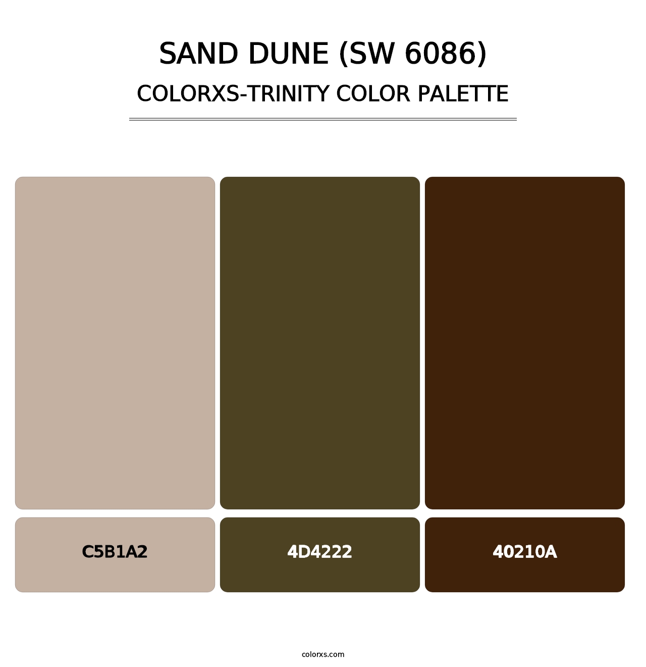 Sand Dune (SW 6086) - Colorxs Trinity Palette