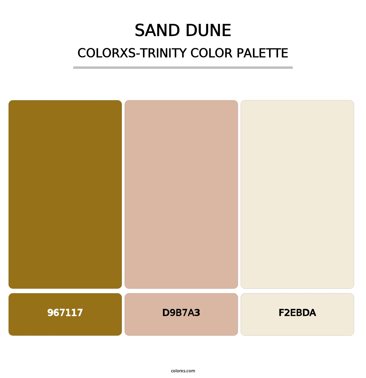 Sand Dune - Colorxs Trinity Palette