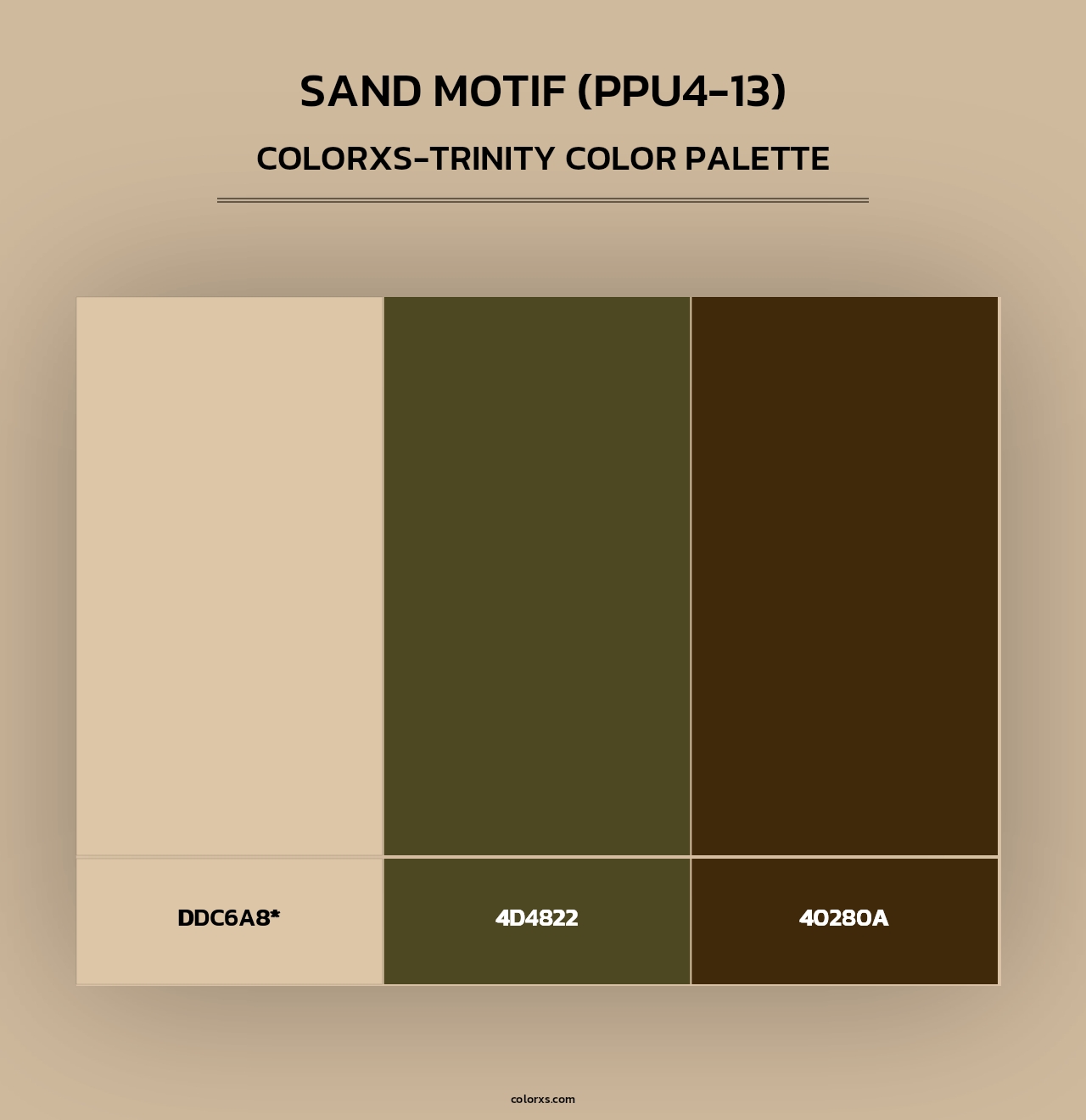 Sand Motif (PPU4-13) - Colorxs Trinity Palette