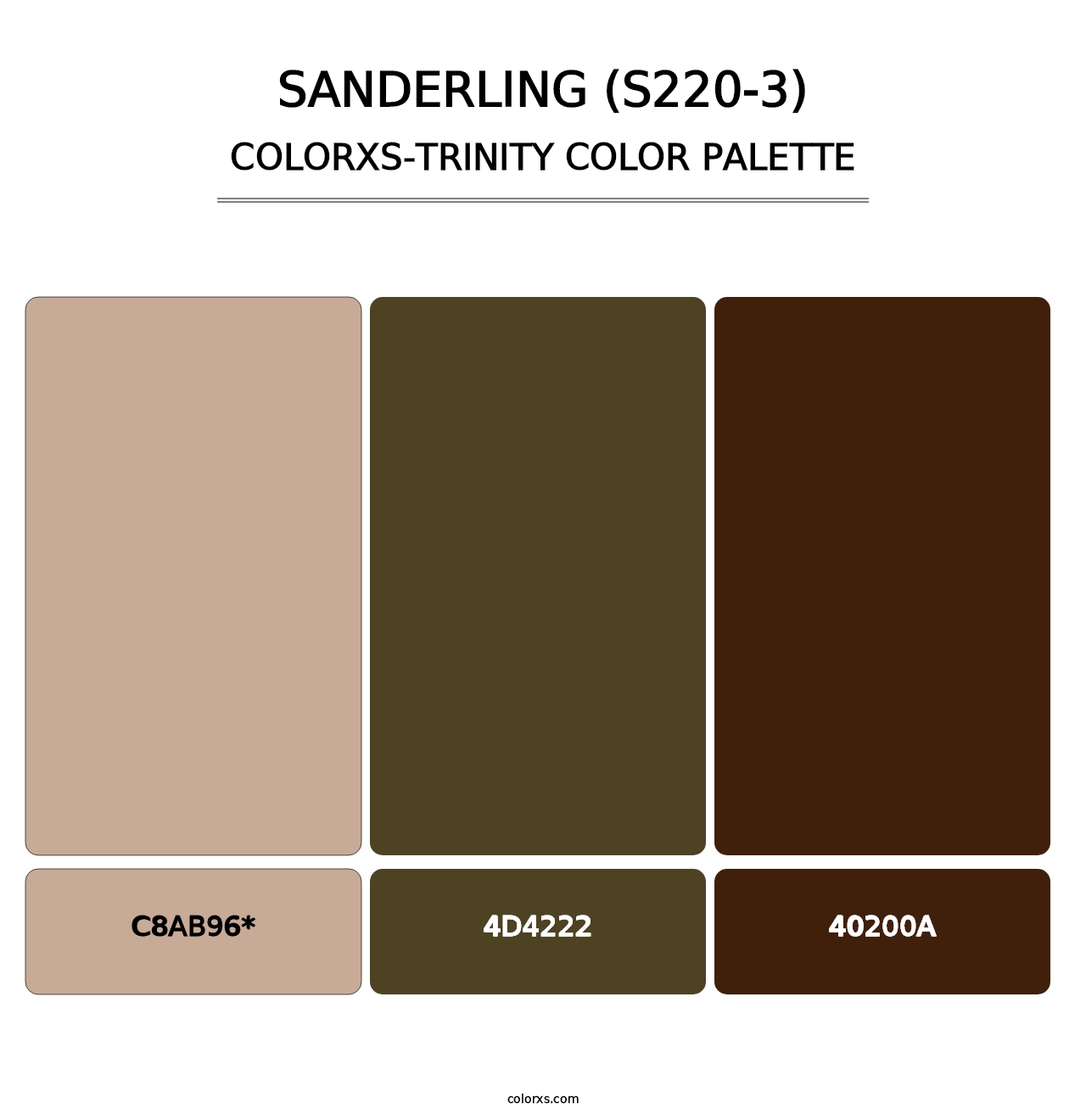 Sanderling (S220-3) - Colorxs Trinity Palette