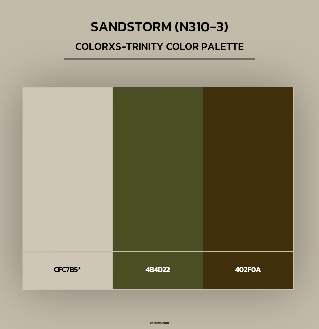 Sandstorm (N310-3) - Colorxs Trinity Palette